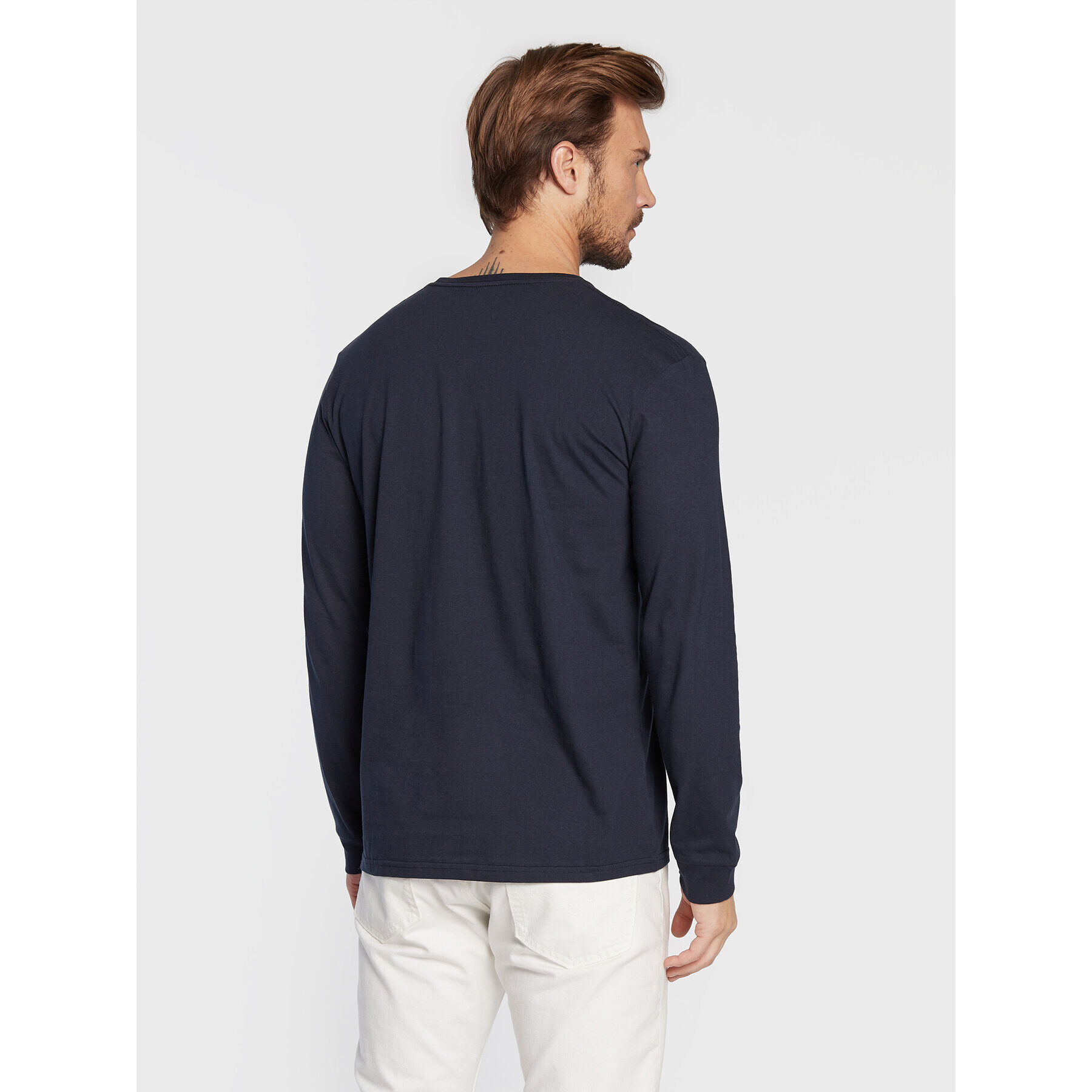 Quiksilver Longsleeve Script Talk EQYZT07055 Bleumarin Classic Fit - Pled.ro