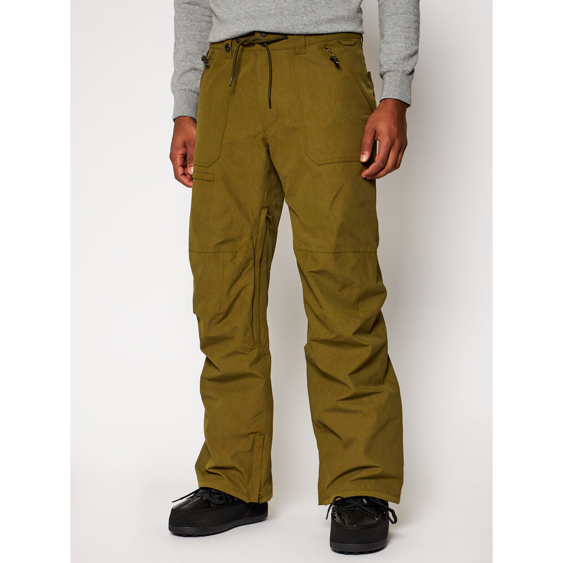 Quiksilver Pantaloni de schi Elmwood EQYTP03149 Verde Modern Fit - Pled.ro