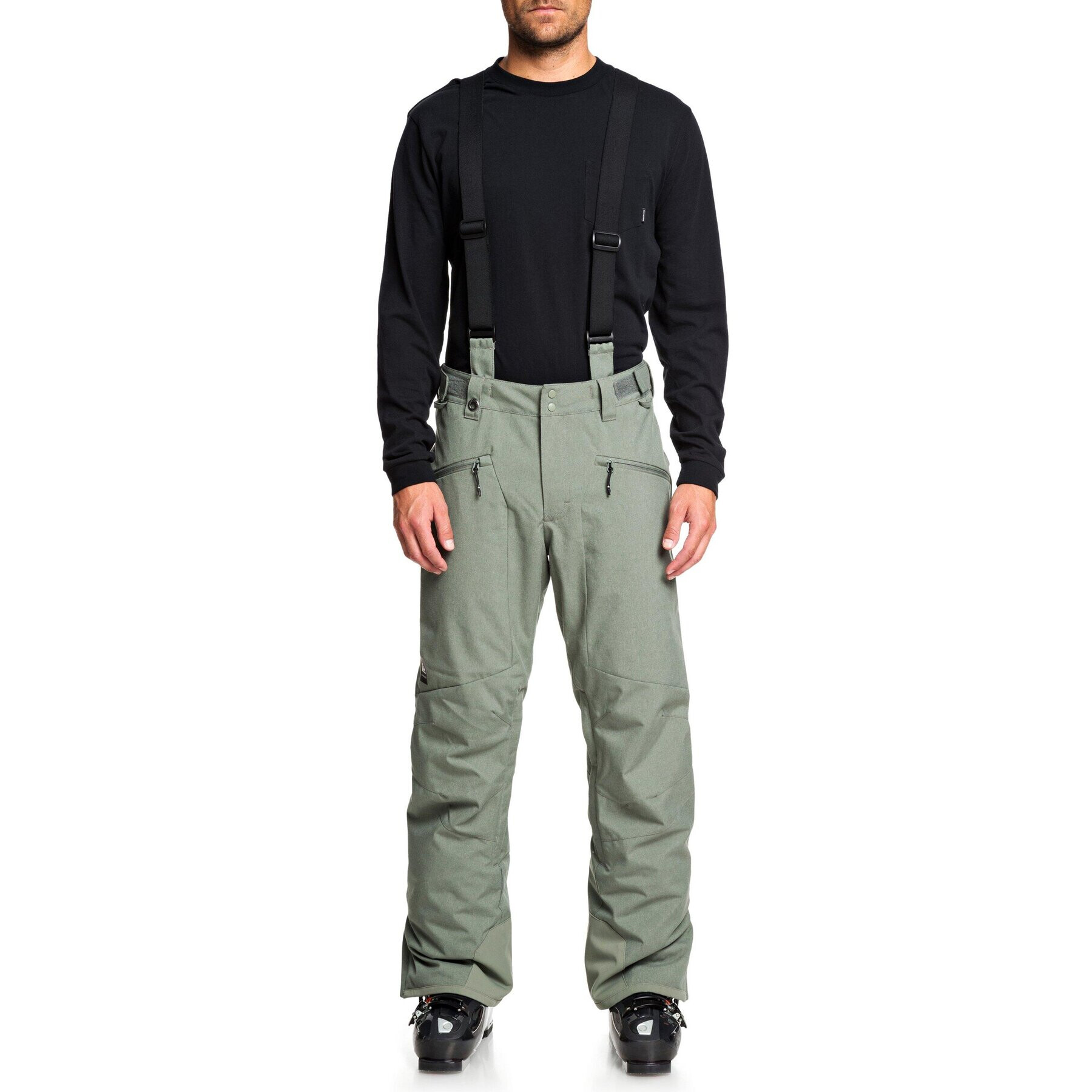 Quiksilver Pantaloni pentru snowboard Boundry Plus EQYTP03114 Verde Modern Fit - Pled.ro