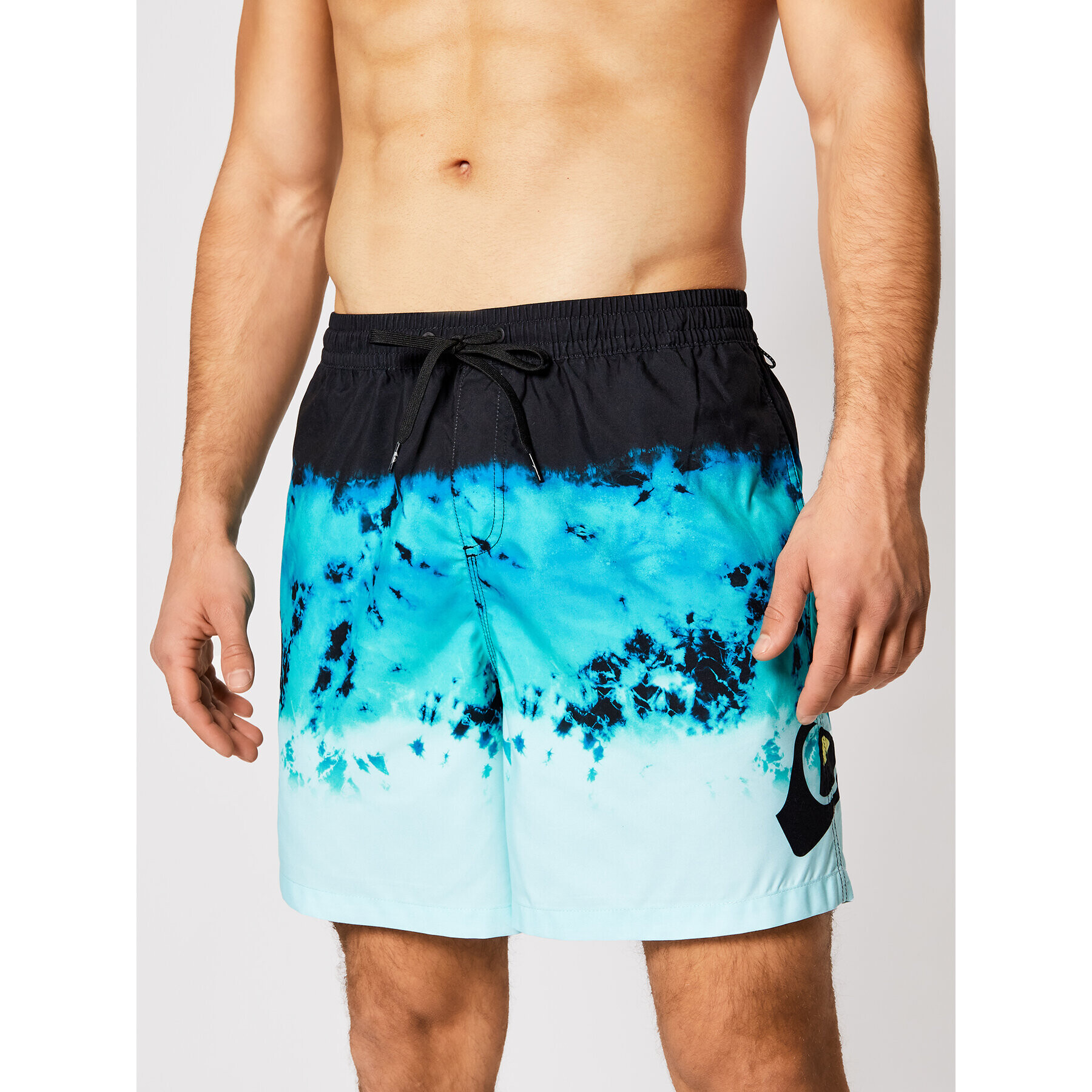 Quiksilver Pantaloni scurți pentru înot Thunderhead 17 EQYJV03758 Verde Regular Fit - Pled.ro