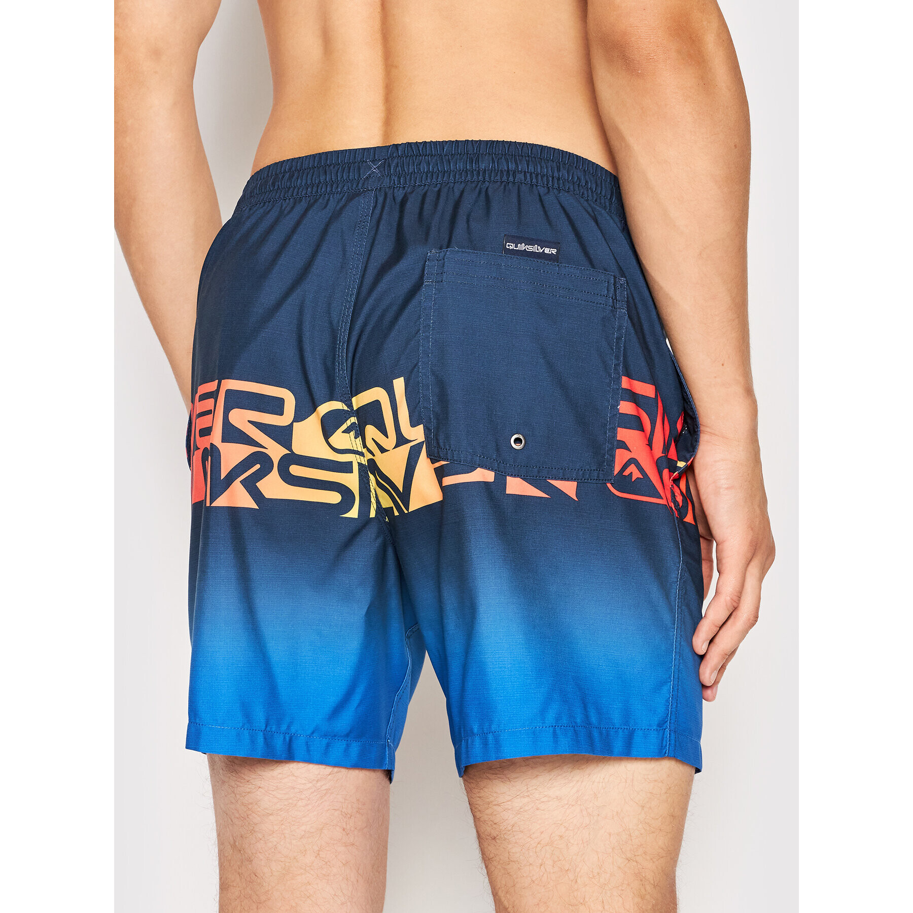 Quiksilver Pantaloni scurți pentru înot Word Block EQYJV03859 Bleumarin Regular Fit - Pled.ro