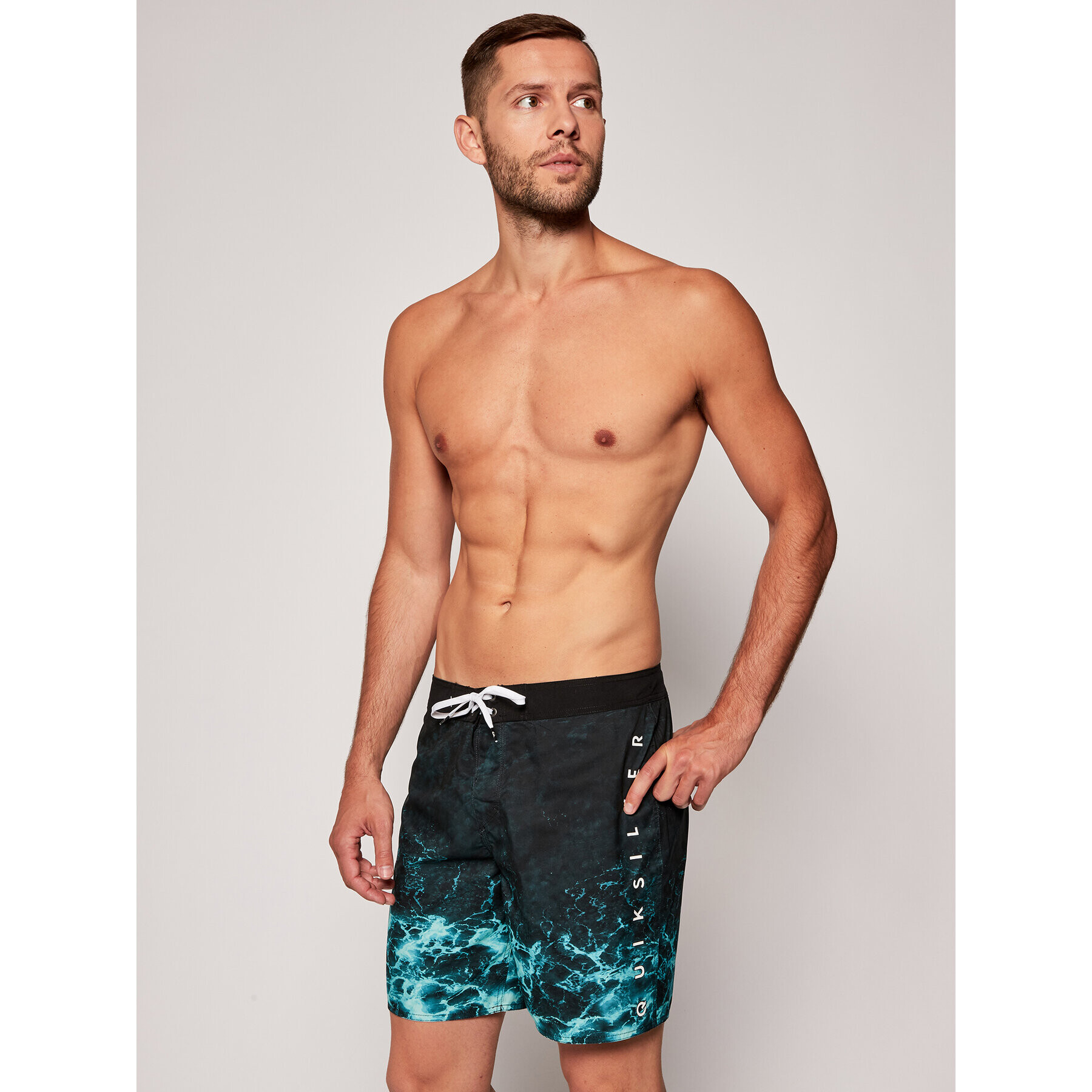 Quiksilver Pantaloni scurți pentru înot Everyday Rager 18 EQYBS04340 Verde Regular Fit - Pled.ro