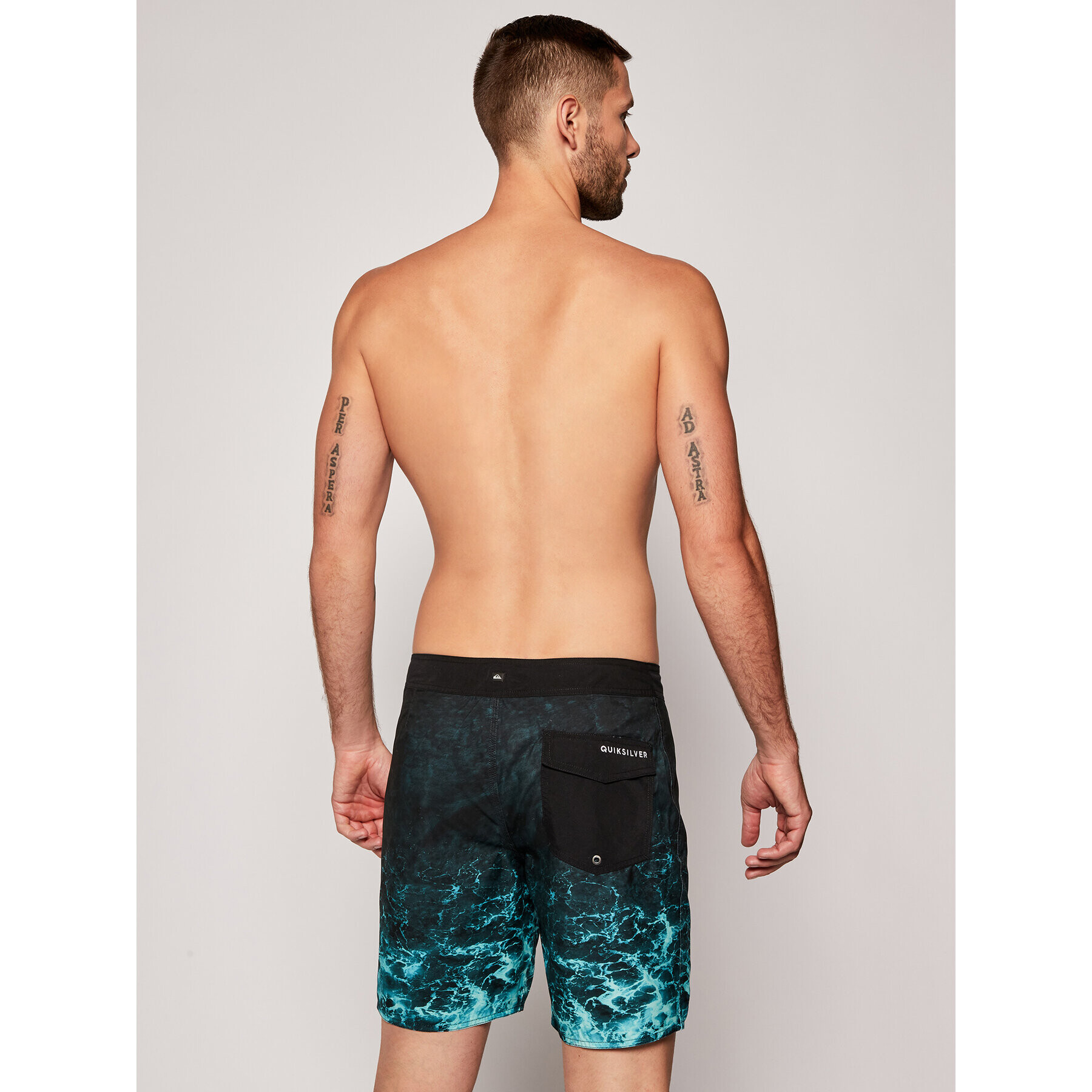 Quiksilver Pantaloni scurți pentru înot Everyday Rager 18 EQYBS04340 Verde Regular Fit - Pled.ro