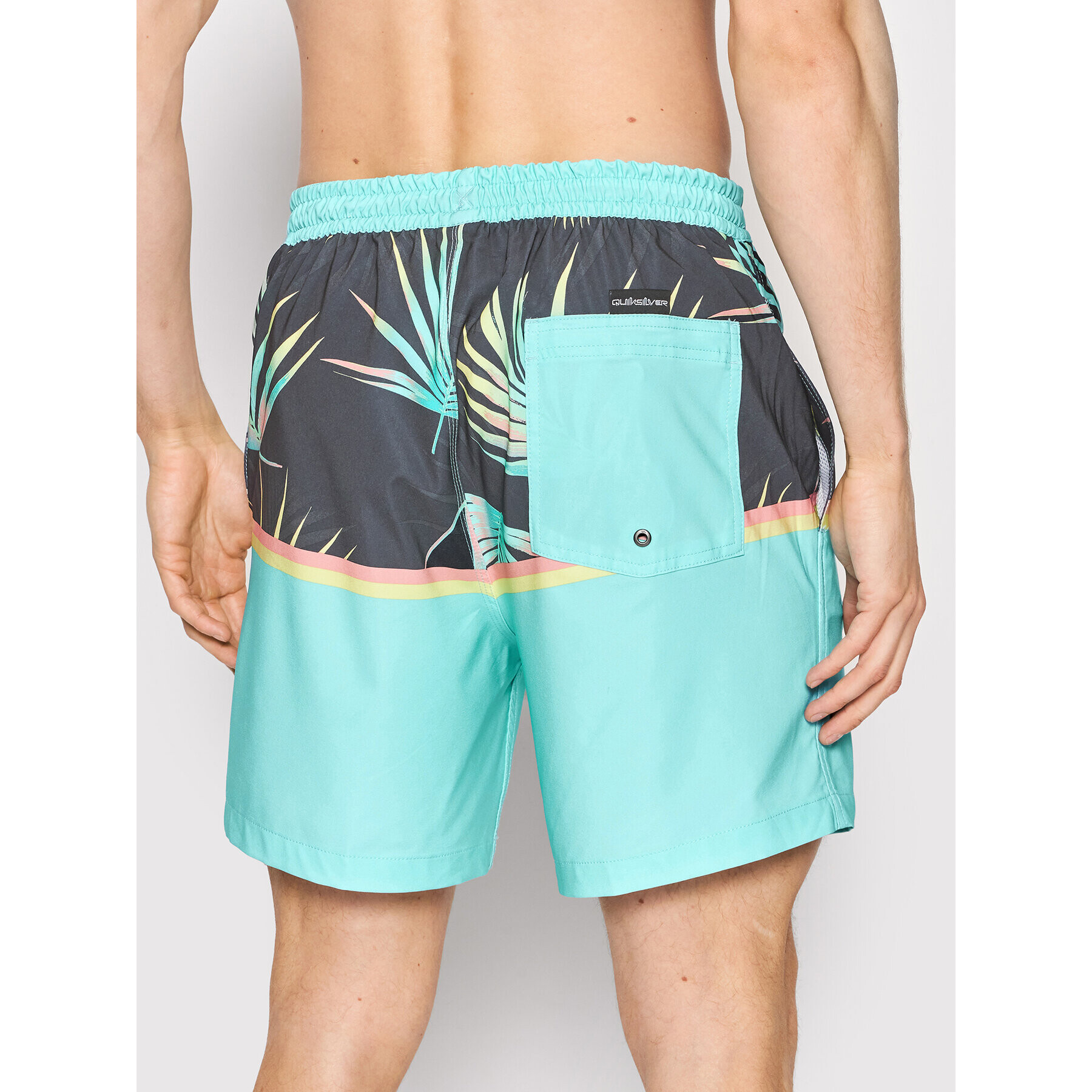 Quiksilver Pantaloni scurți pentru înot Ocean Division EQYJV03891 Albastru Regular Fit - Pled.ro