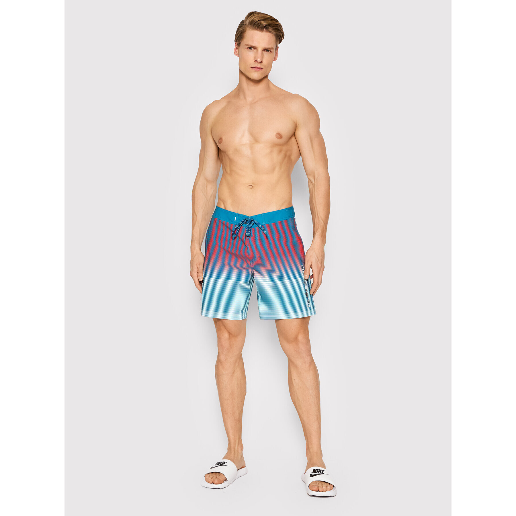 Quiksilver Pantaloni scurți pentru înot Surfsilk Massive 17" EQYBS04660 Albastru Performance Fit - Pled.ro