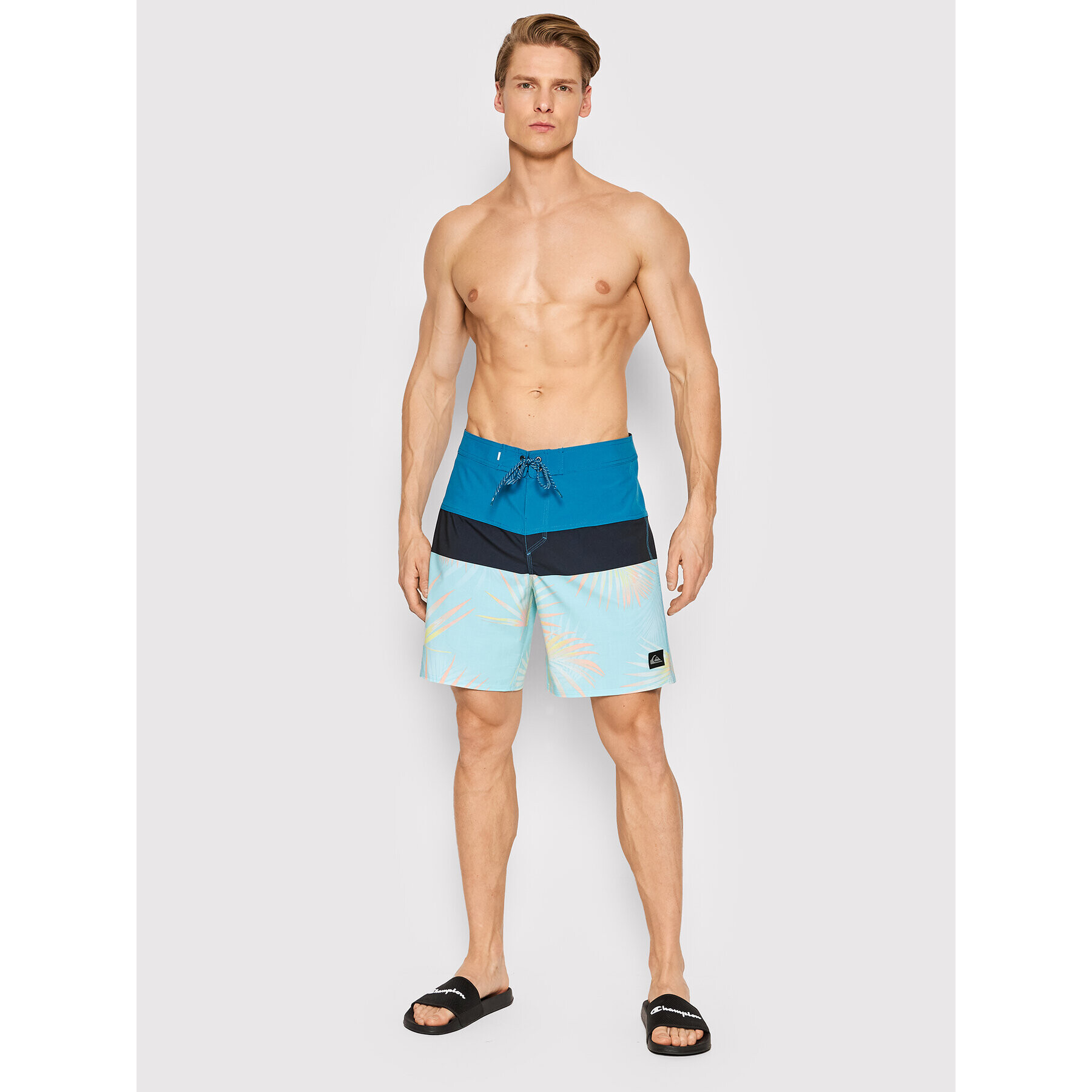 Quiksilver Pantaloni scurți pentru înot Surfsilk Panel 18" EQYBS04658 Colorat Regular Fit - Pled.ro