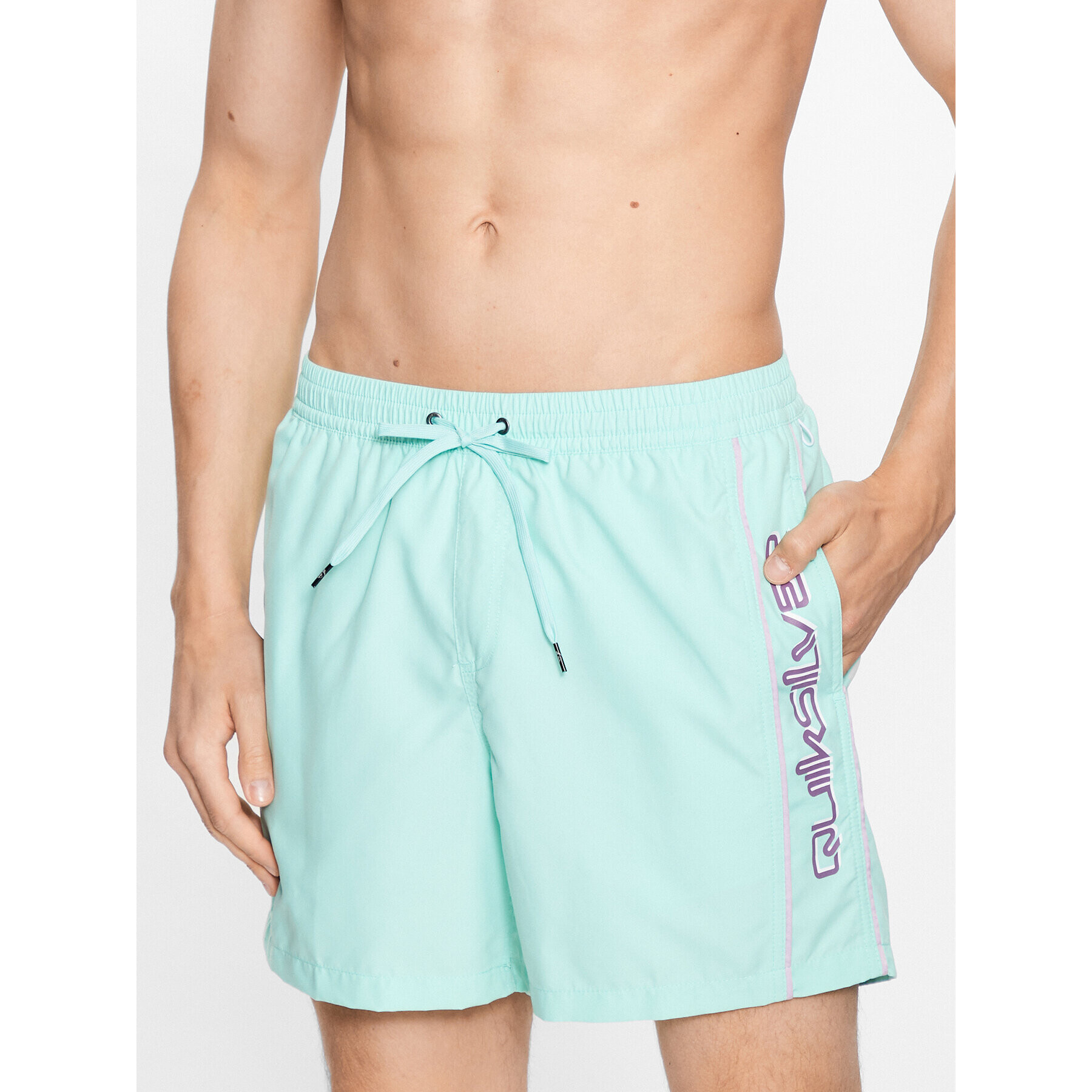 Quiksilver Pantaloni scurți pentru înot Vert EQYJV03987 Verde Regular Fit - Pled.ro