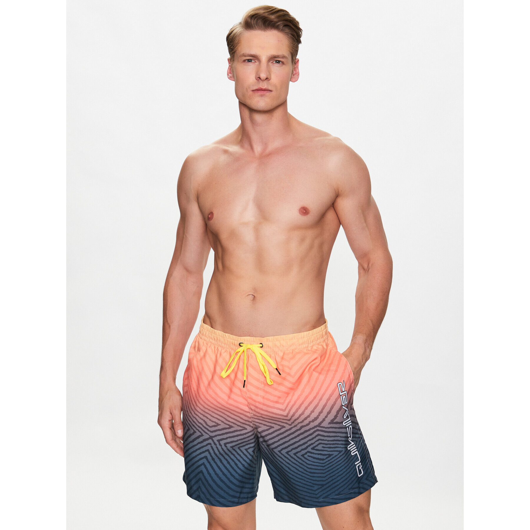 Quiksilver Pantaloni scurți pentru înot Warped Logo EQYJV04000 Colorat Regular Fit - Pled.ro