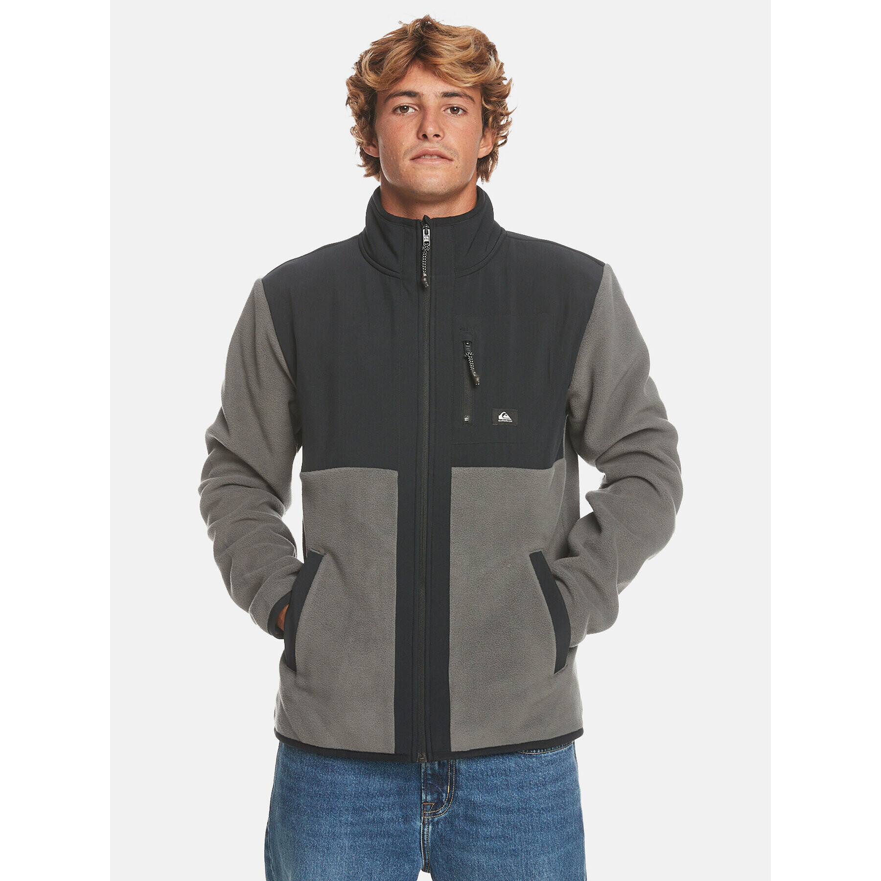 Quiksilver Polar Fz Polar Otlr EQYFT04824 Gri Regular Fit - Pled.ro