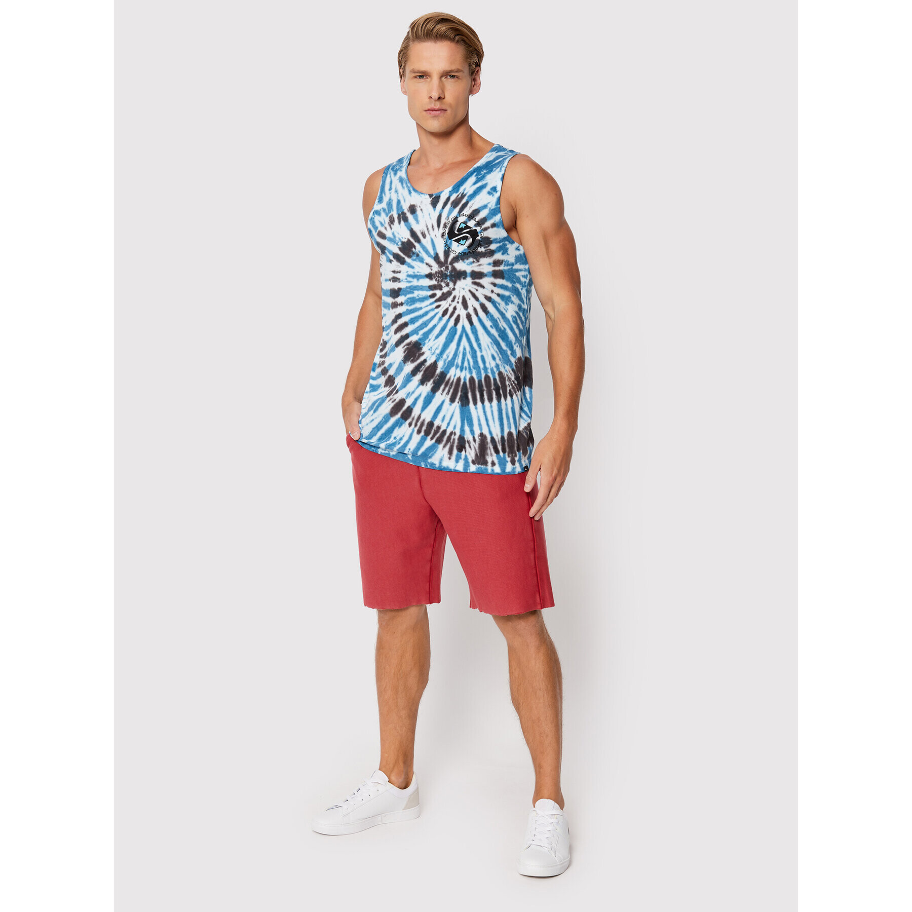 Quiksilver Tank top In Circle EQYZT06678 Albastru Regular Fit - Pled.ro