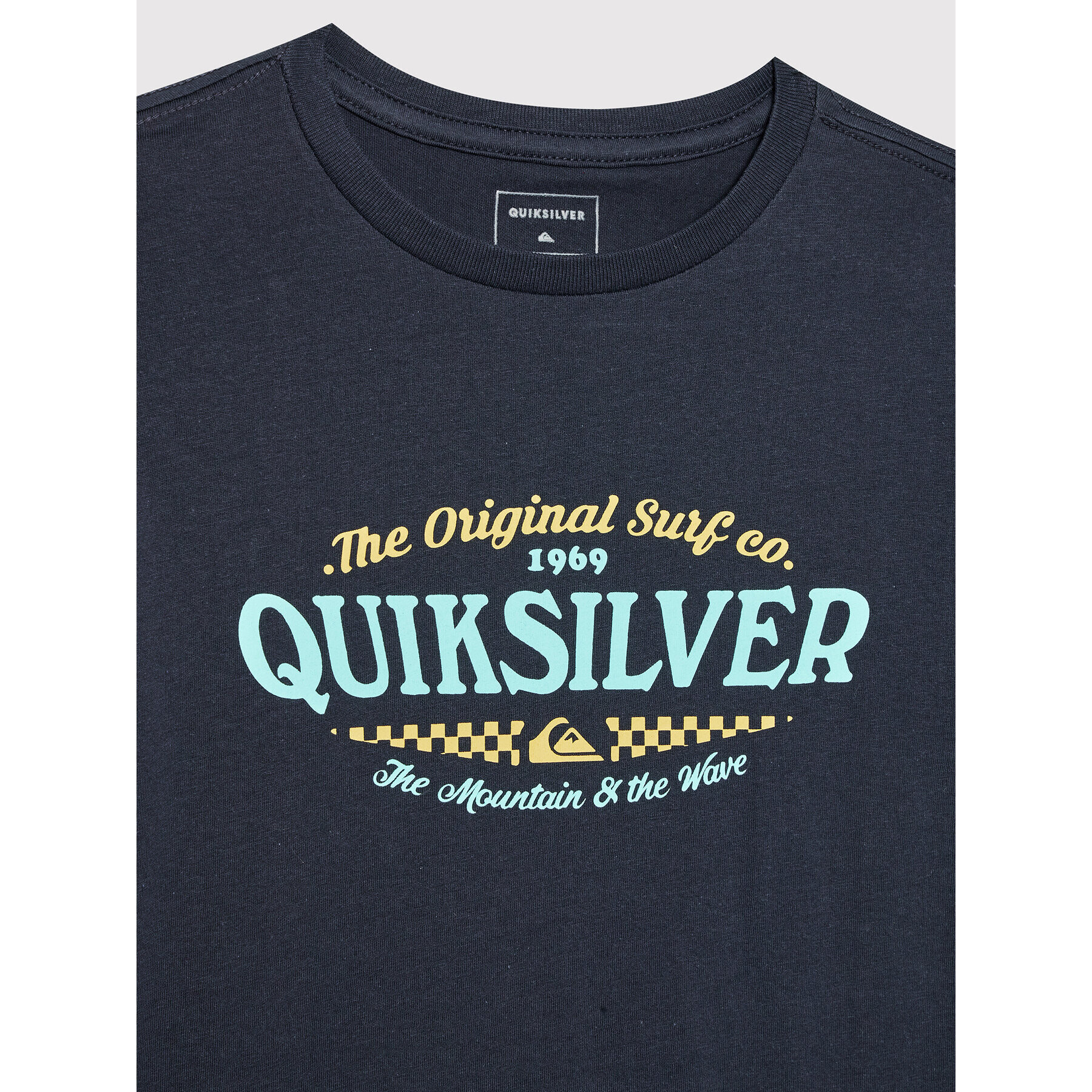 Quiksilver Tricou Check On It EQBZT04496 Bleumarin Regular Fit - Pled.ro