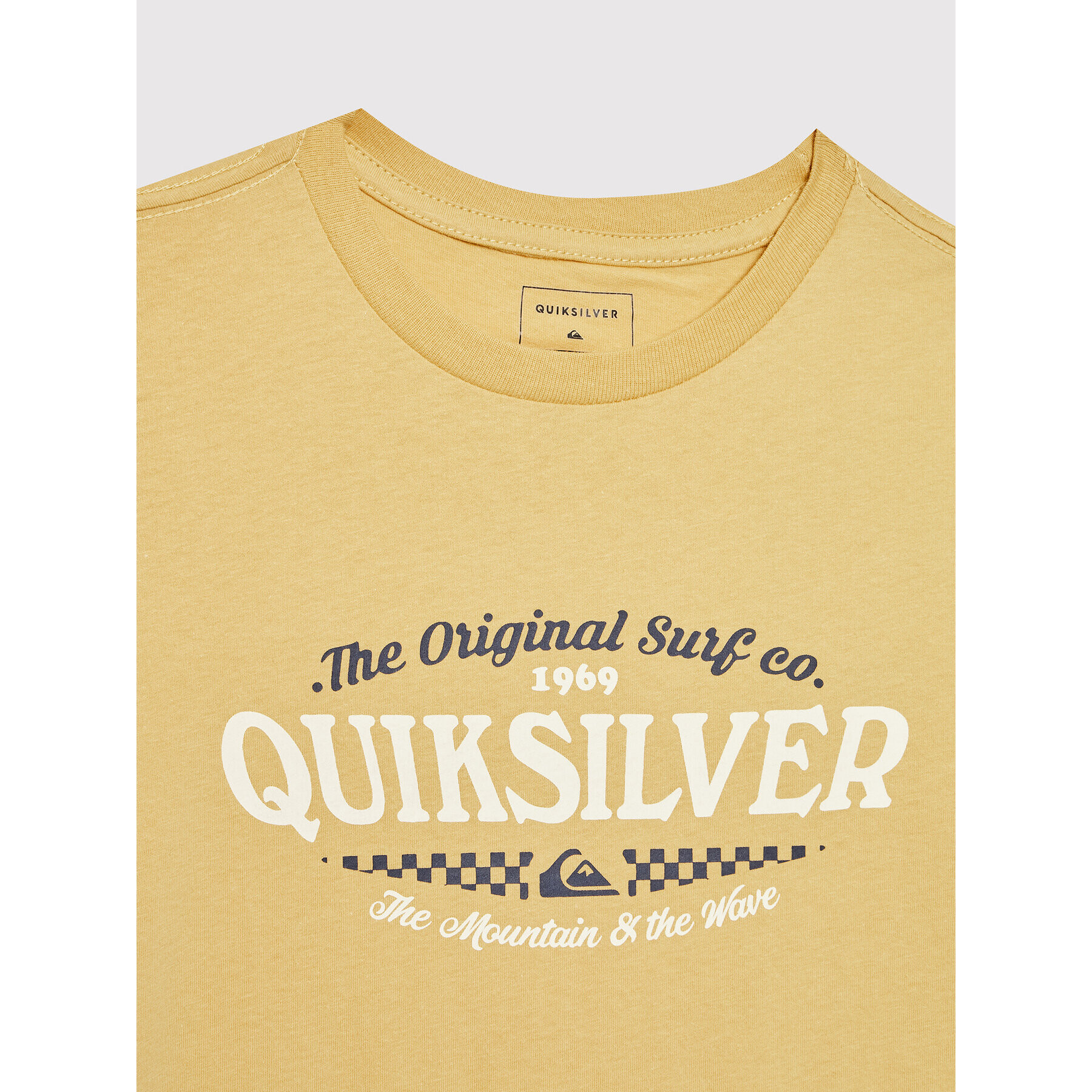 Quiksilver Tricou Check On It EQBZT04496 Galben Regular Fit - Pled.ro