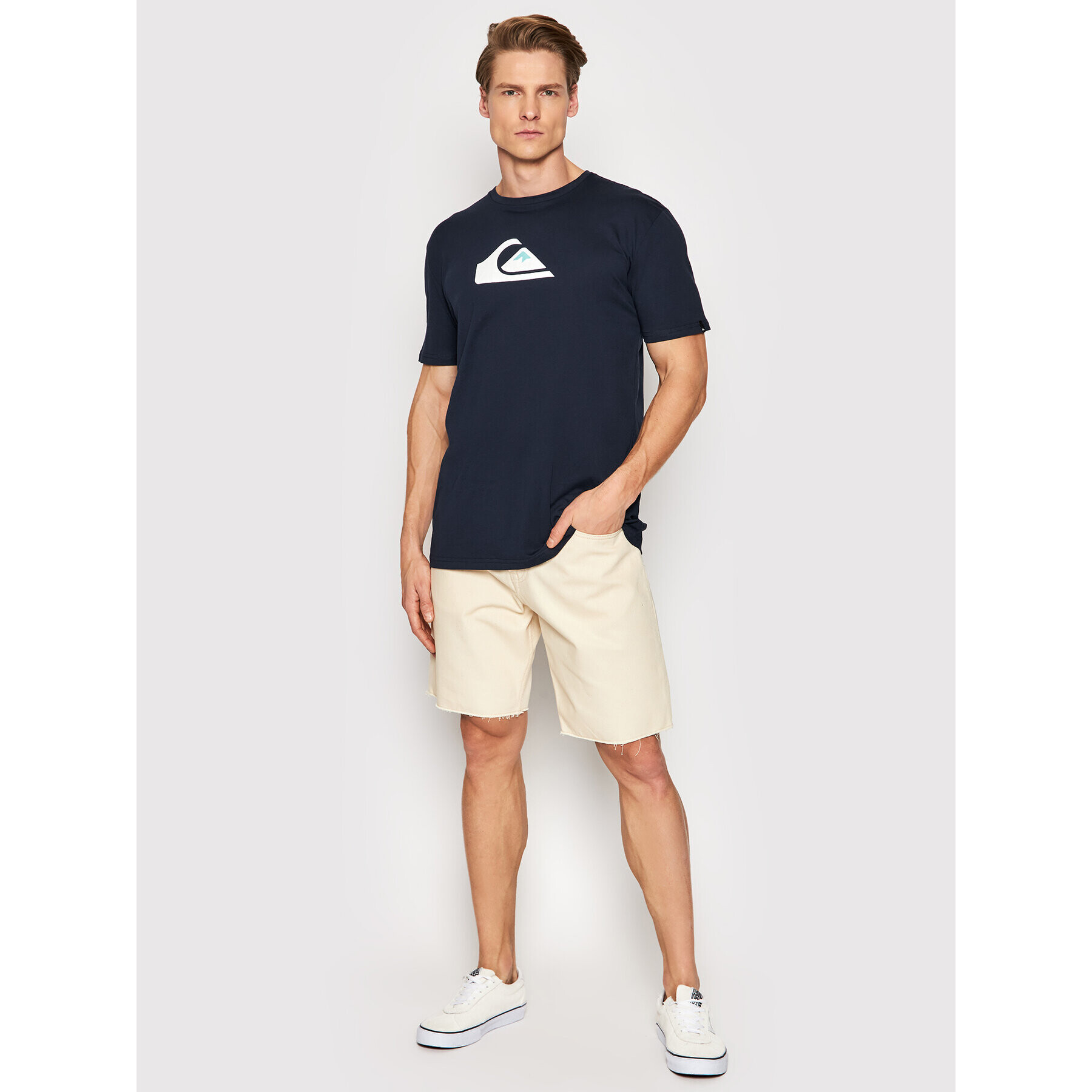 Quiksilver Tricou Comp EQYZT06534 Bleumarin Regular Fit - Pled.ro