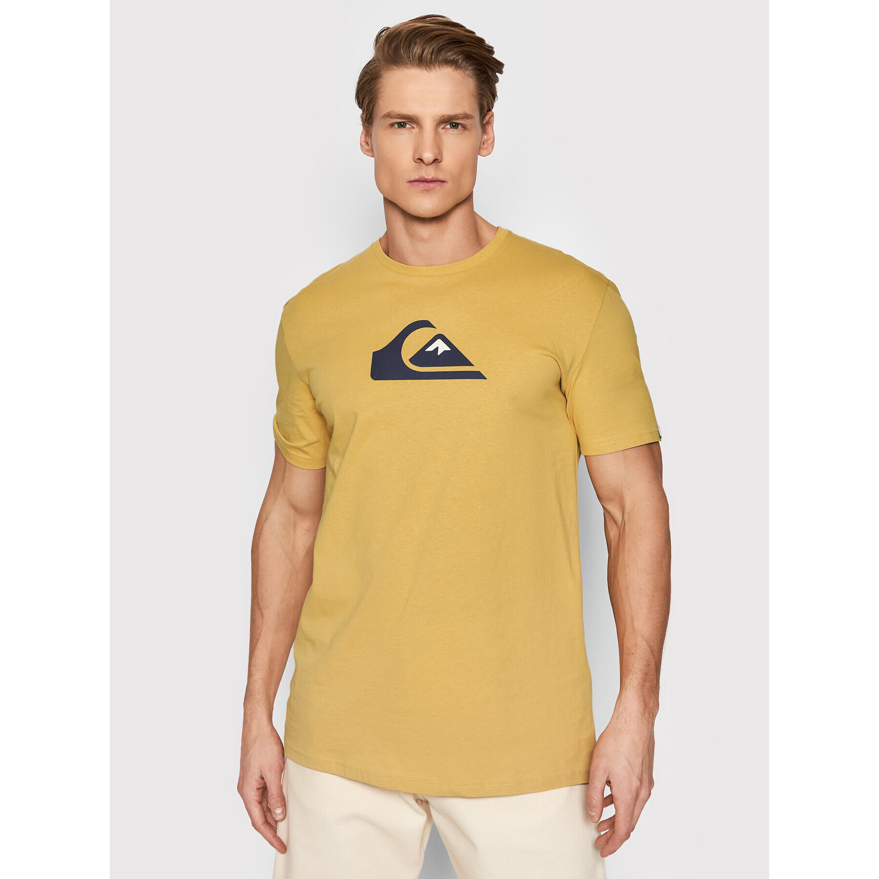 Quiksilver Tricou Comp EQYZT06534 Galben Regular Fit - Pled.ro