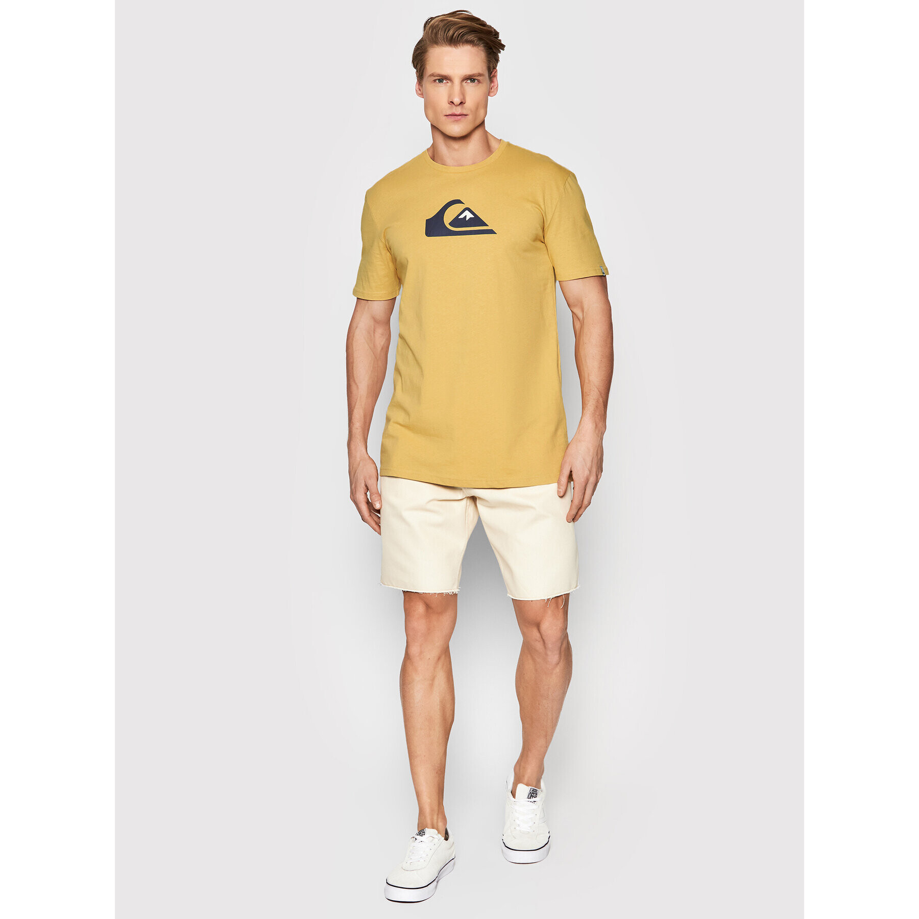 Quiksilver Tricou Comp EQYZT06534 Galben Regular Fit - Pled.ro