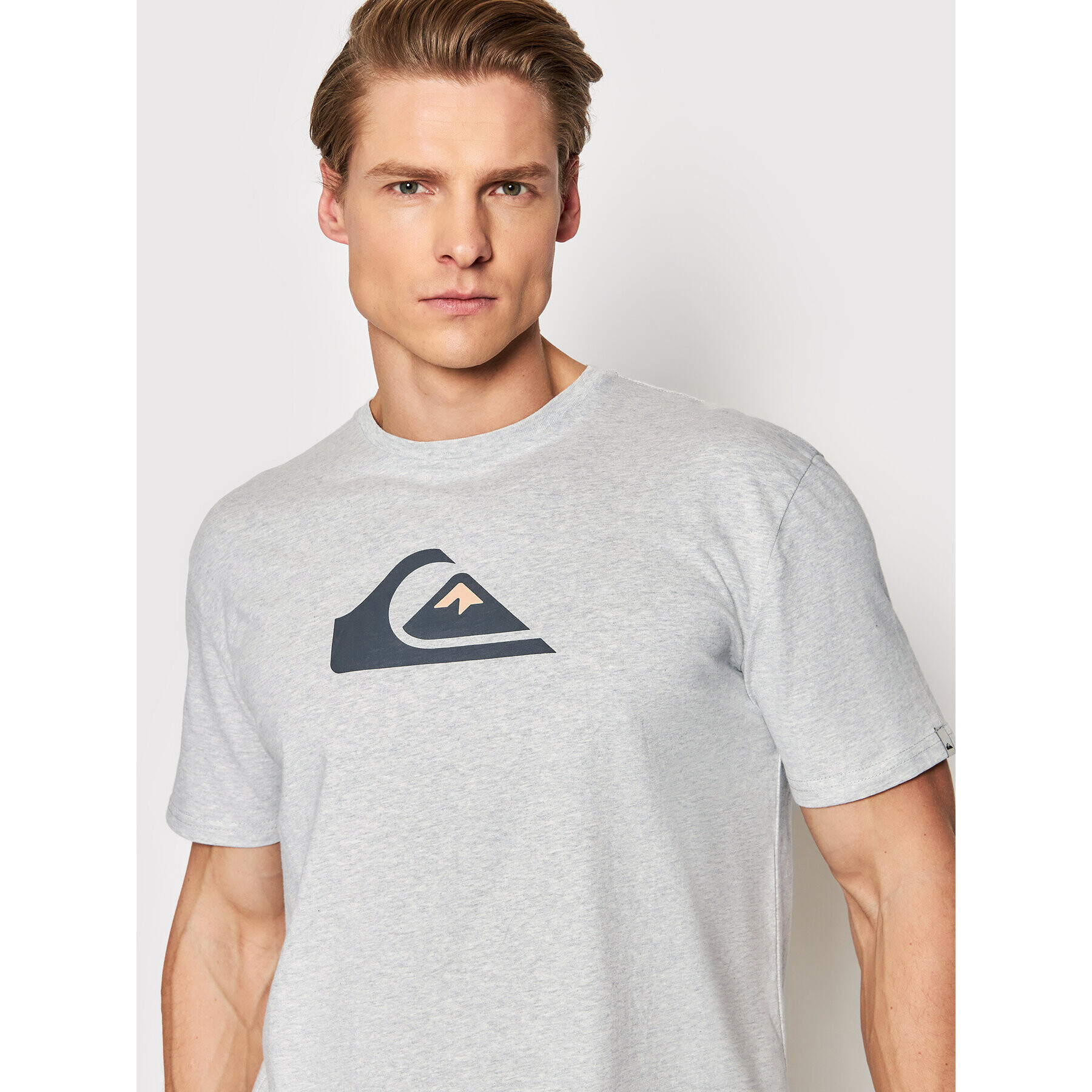 Quiksilver Tricou Comp EQYZT06534 Gri Regular Fit - Pled.ro