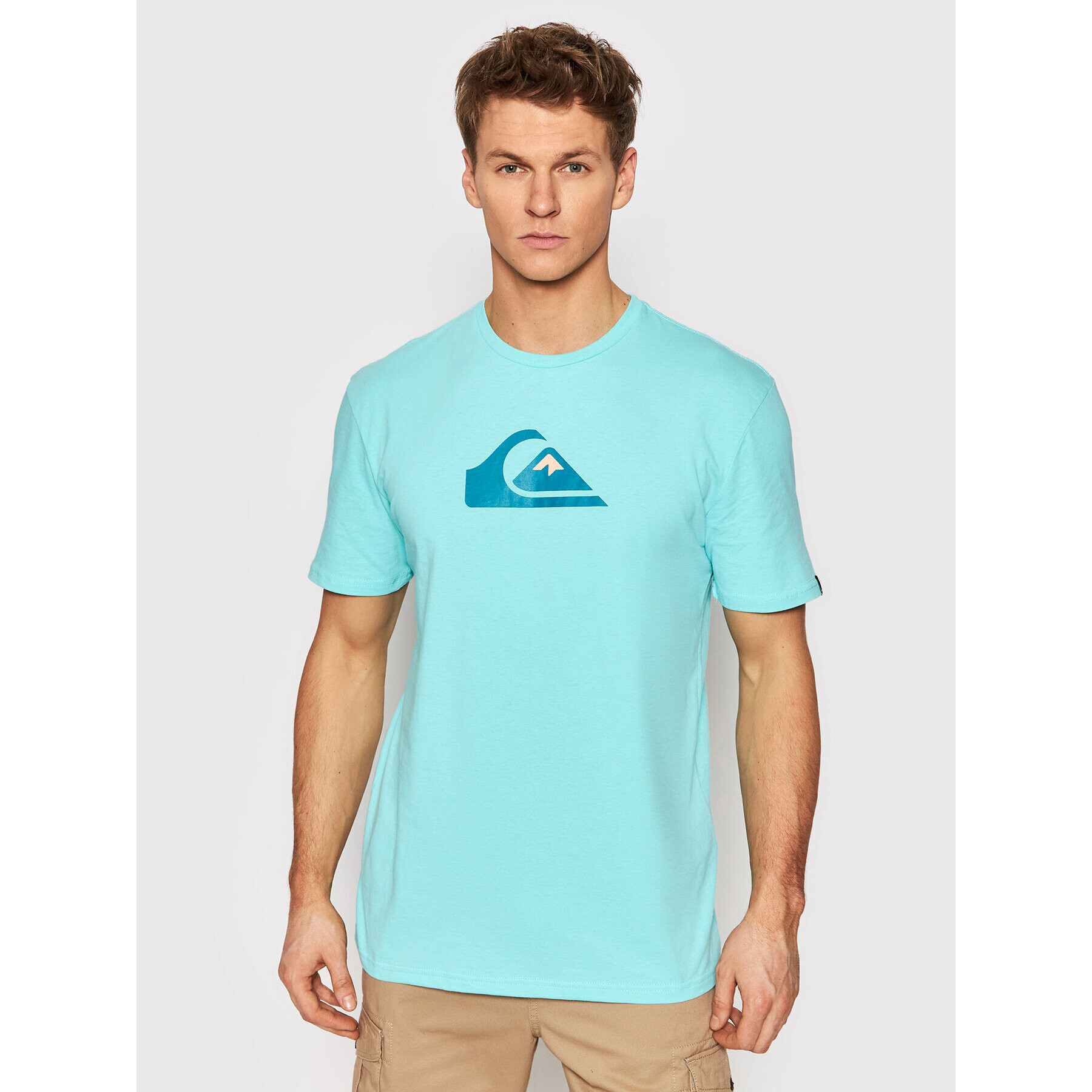 Quiksilver Tricou Comp Logo EQYZT06534 Albastru Regular Fit - Pled.ro