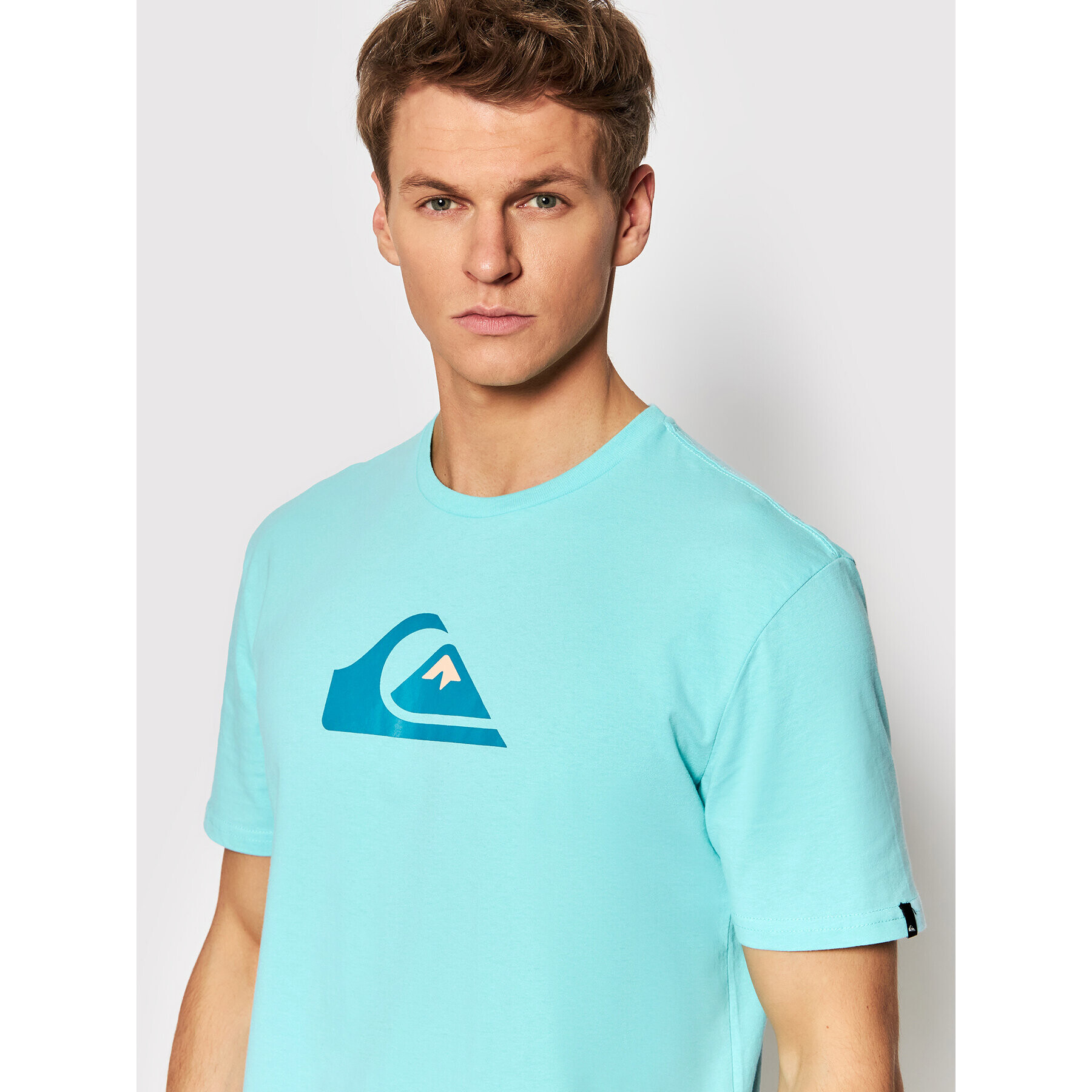 Quiksilver Tricou Comp Logo EQYZT06534 Albastru Regular Fit - Pled.ro