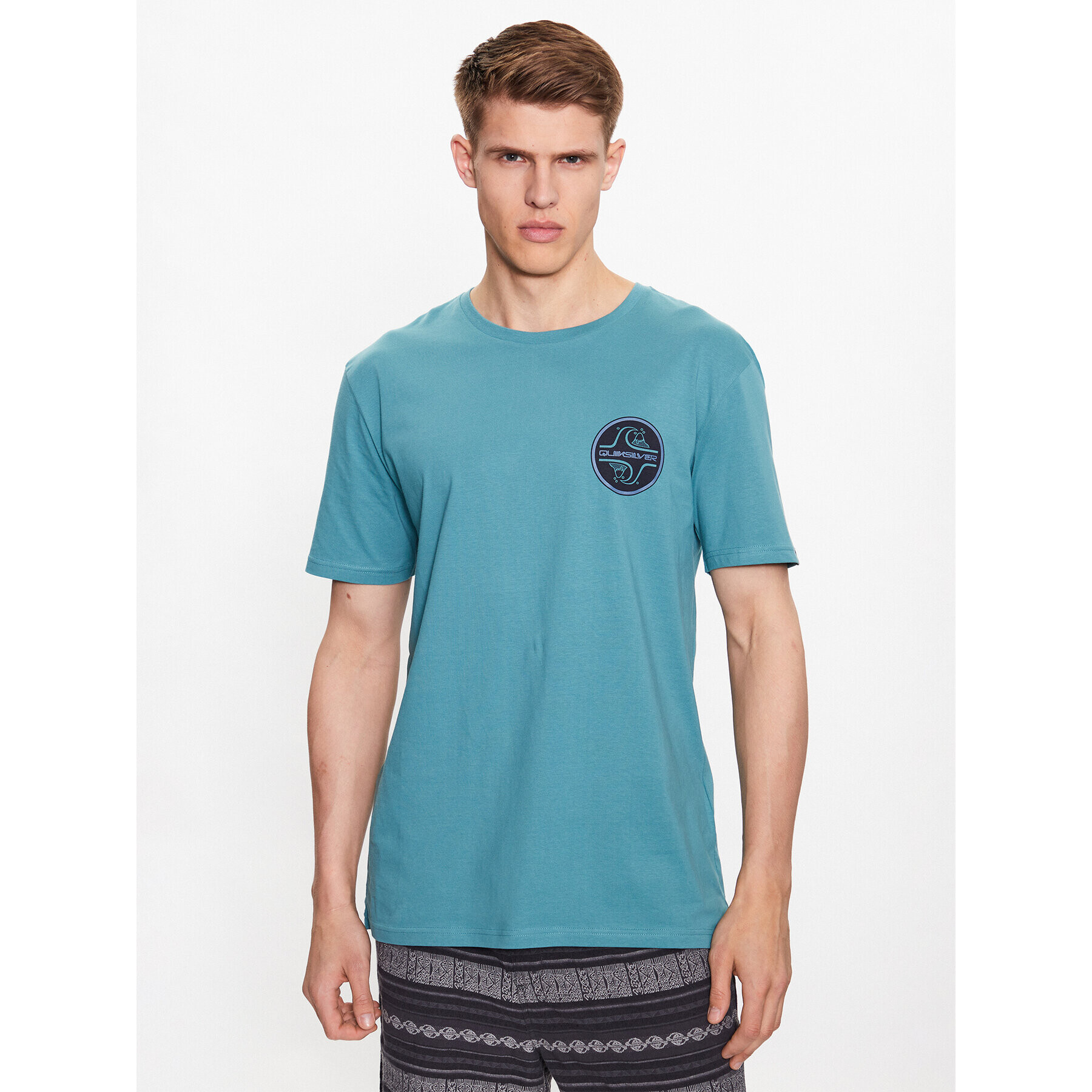 Quiksilver Tricou Core Bubble EQYZT07232 Albastru Regular Fit - Pled.ro