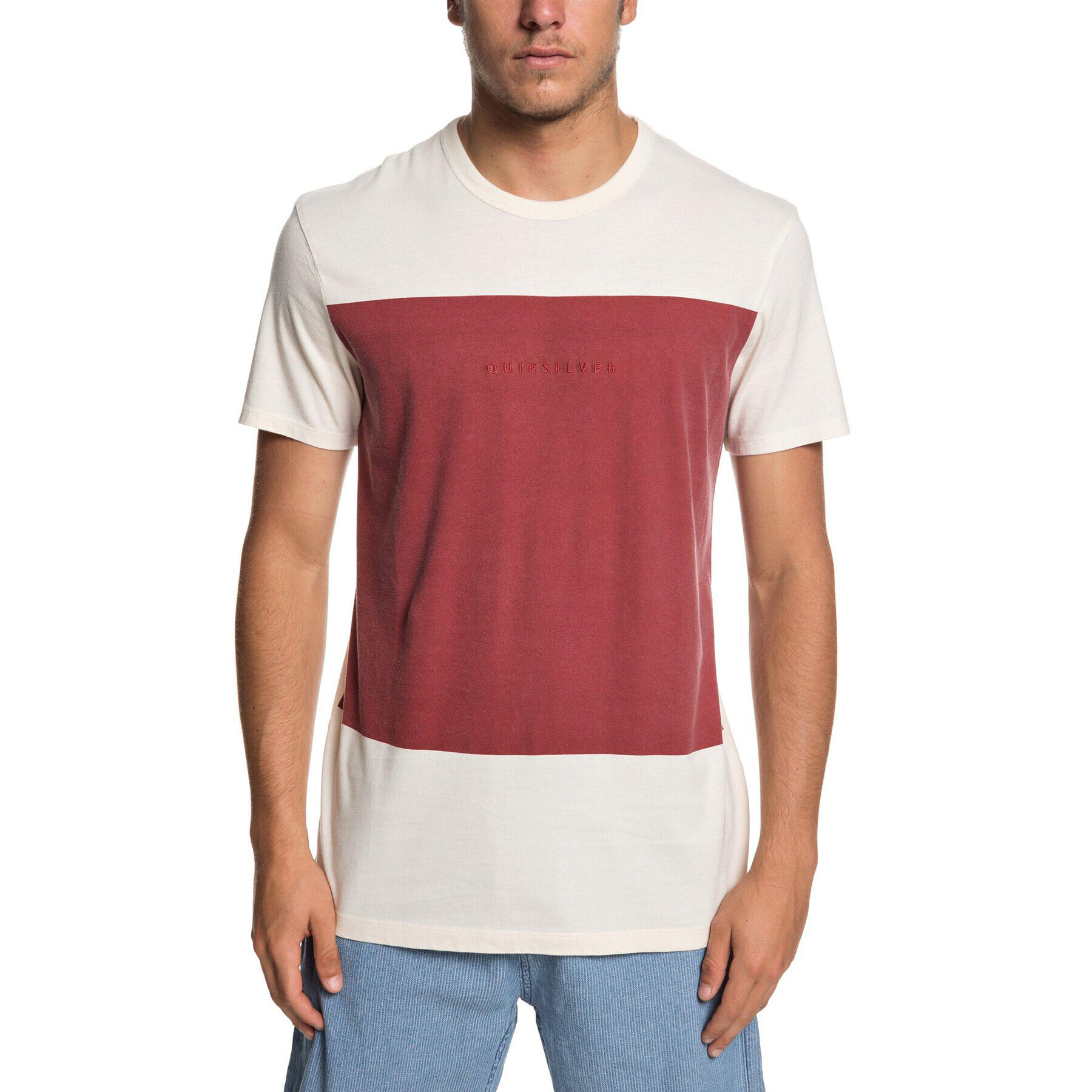 Quiksilver Tricou EQYKT03840 Roșu Modern Fit - Pled.ro