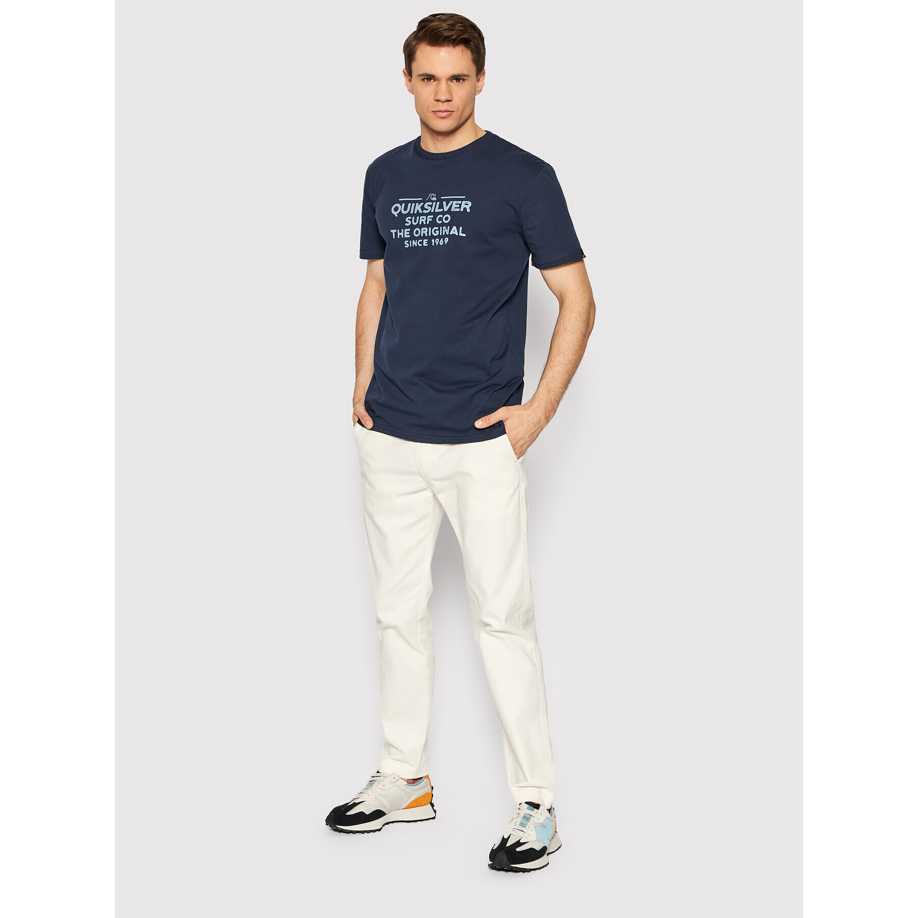 Quiksilver Tricou EQYZT06659 Bleumarin Regular Fit - Pled.ro