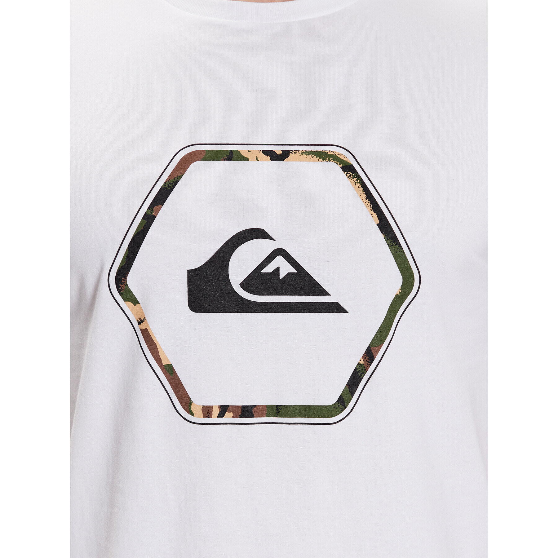 Quiksilver Tricou In Shapes EQYZT07227 Alb Regular Fit - Pled.ro