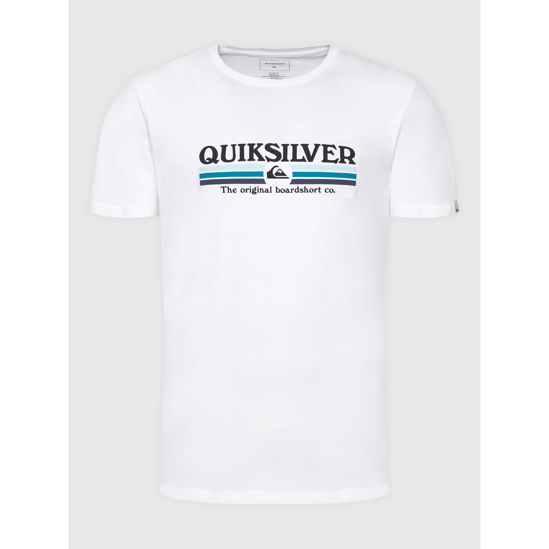 Quiksilver Tricou Lined Up EQYZT06657 Alb Regular Fit - Pled.ro