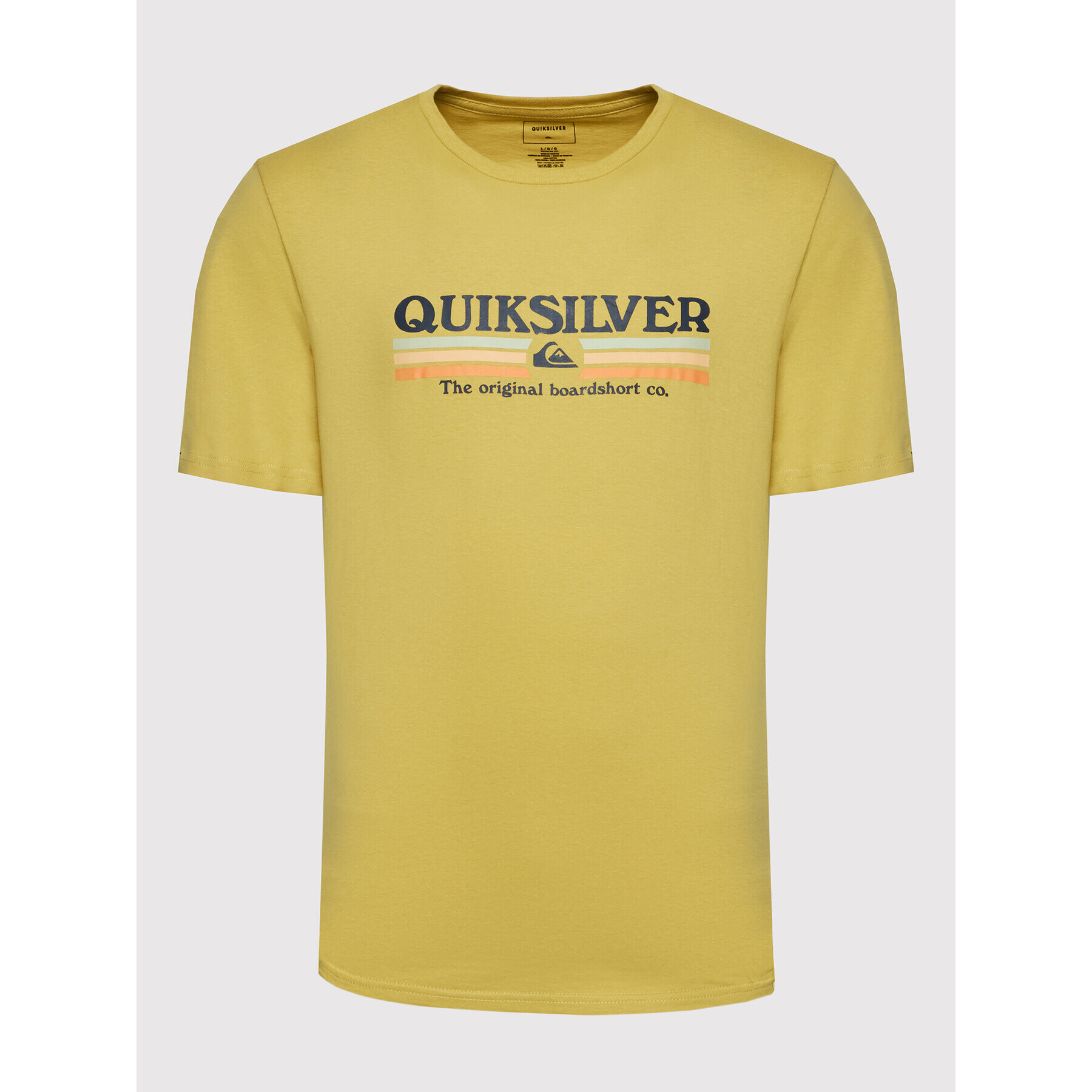 Quiksilver Tricou Lined Up EQYZT06657 Galben Regular Fit - Pled.ro