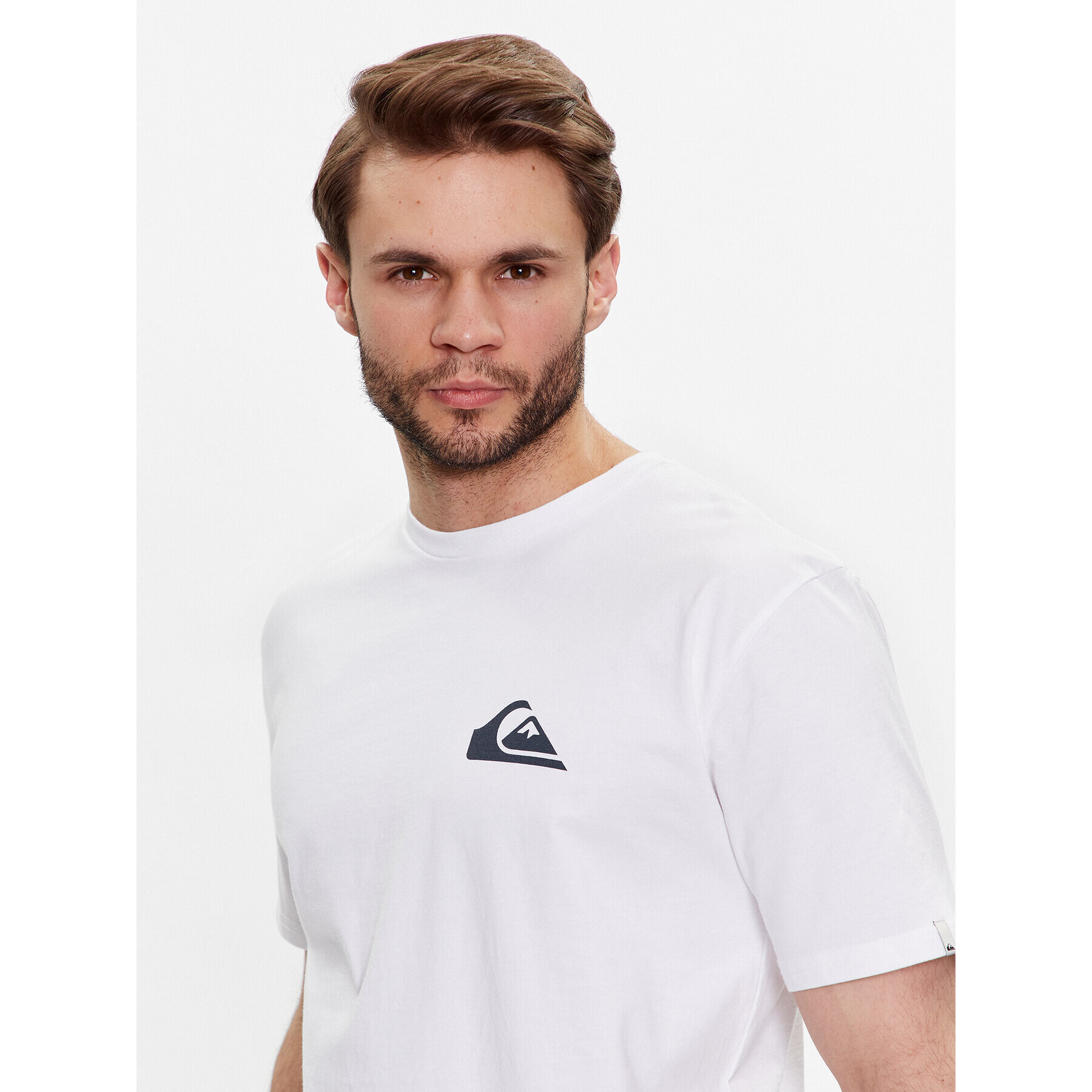 Quiksilver Tricou Mini Logo EQYZT07215 Alb Regular Fit - Pled.ro