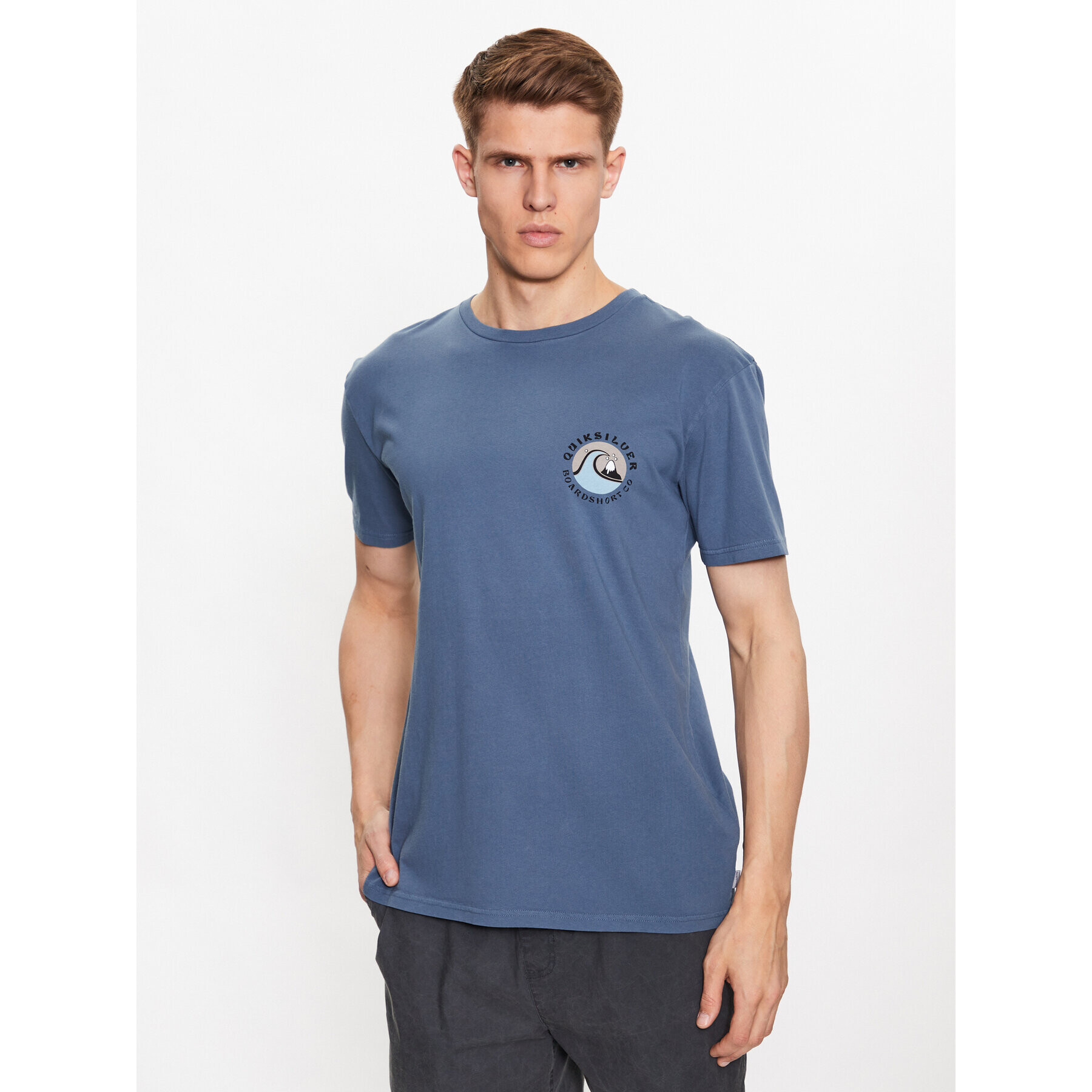 Quiksilver Tricou Qs Bubble Stamp EQYZT07258 Albastru Regular Fit - Pled.ro