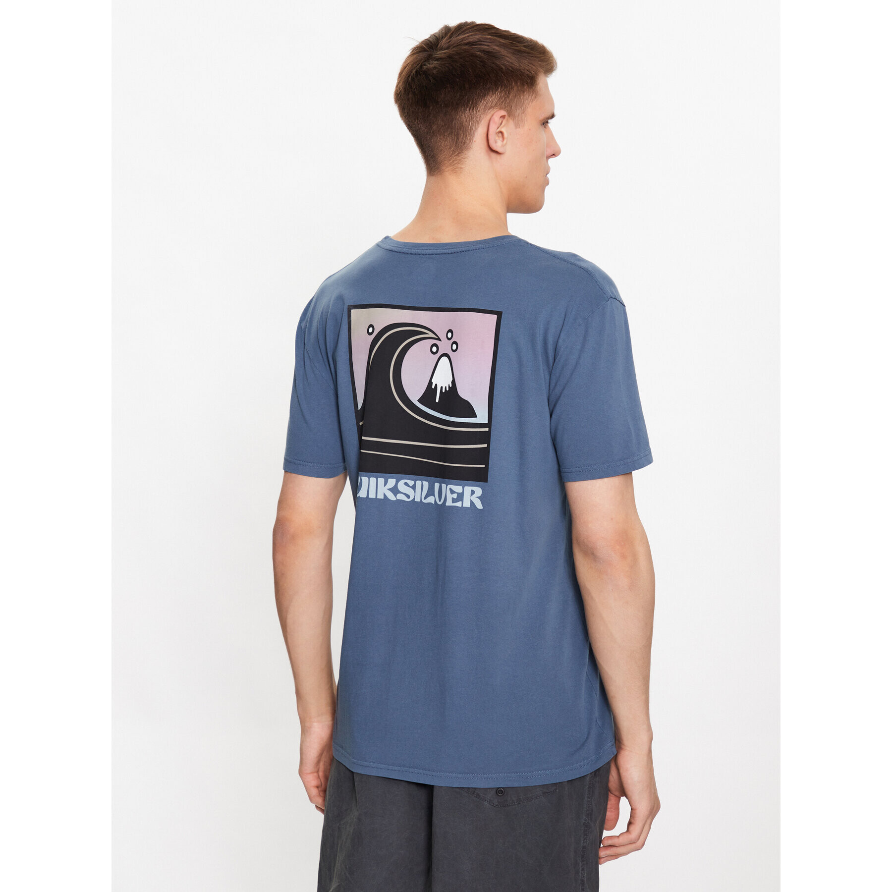 Quiksilver Tricou Qs Bubble Stamp EQYZT07258 Albastru Regular Fit - Pled.ro