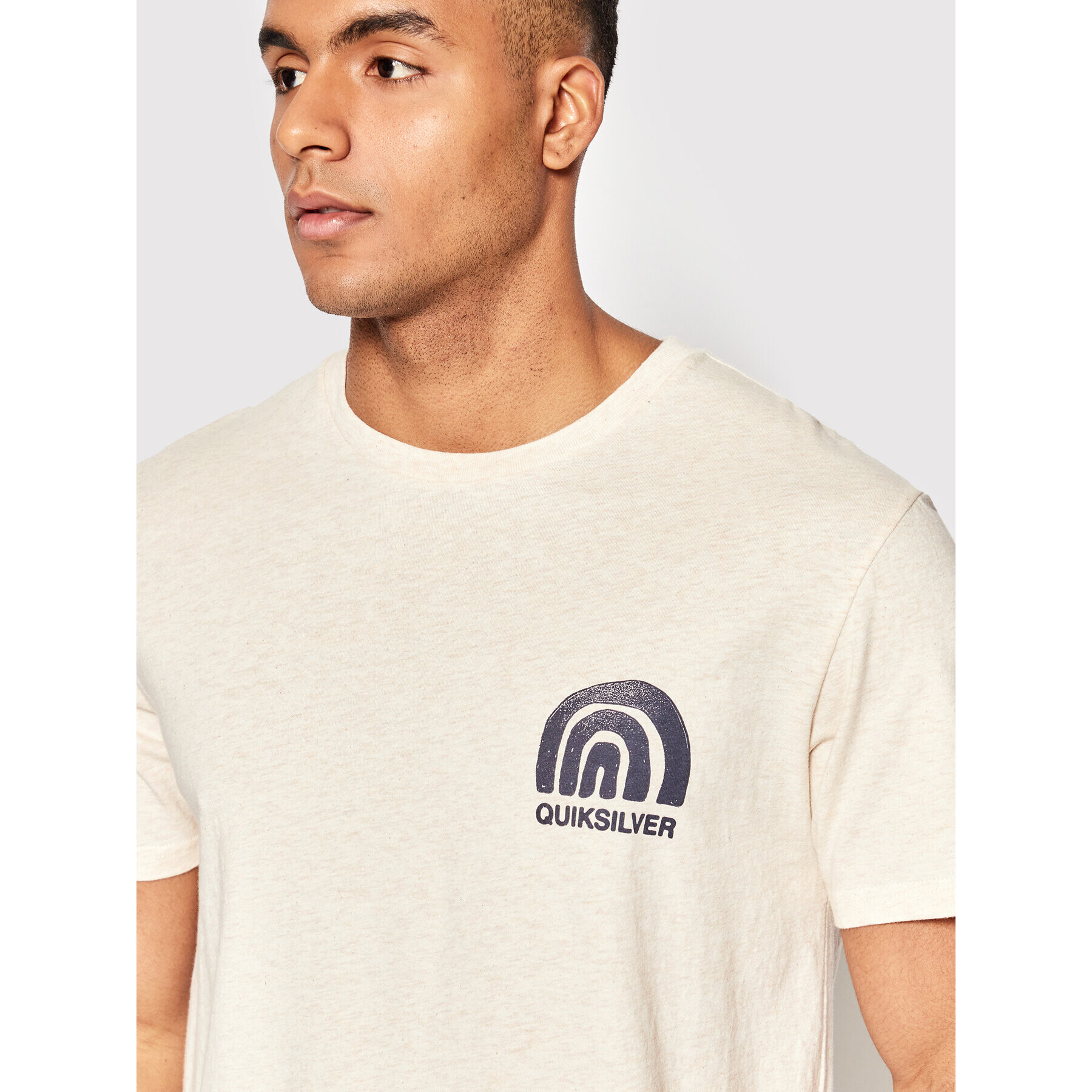 Quiksilver Tricou Quiks Groove EQYZT06696 Bej Regular Fit - Pled.ro