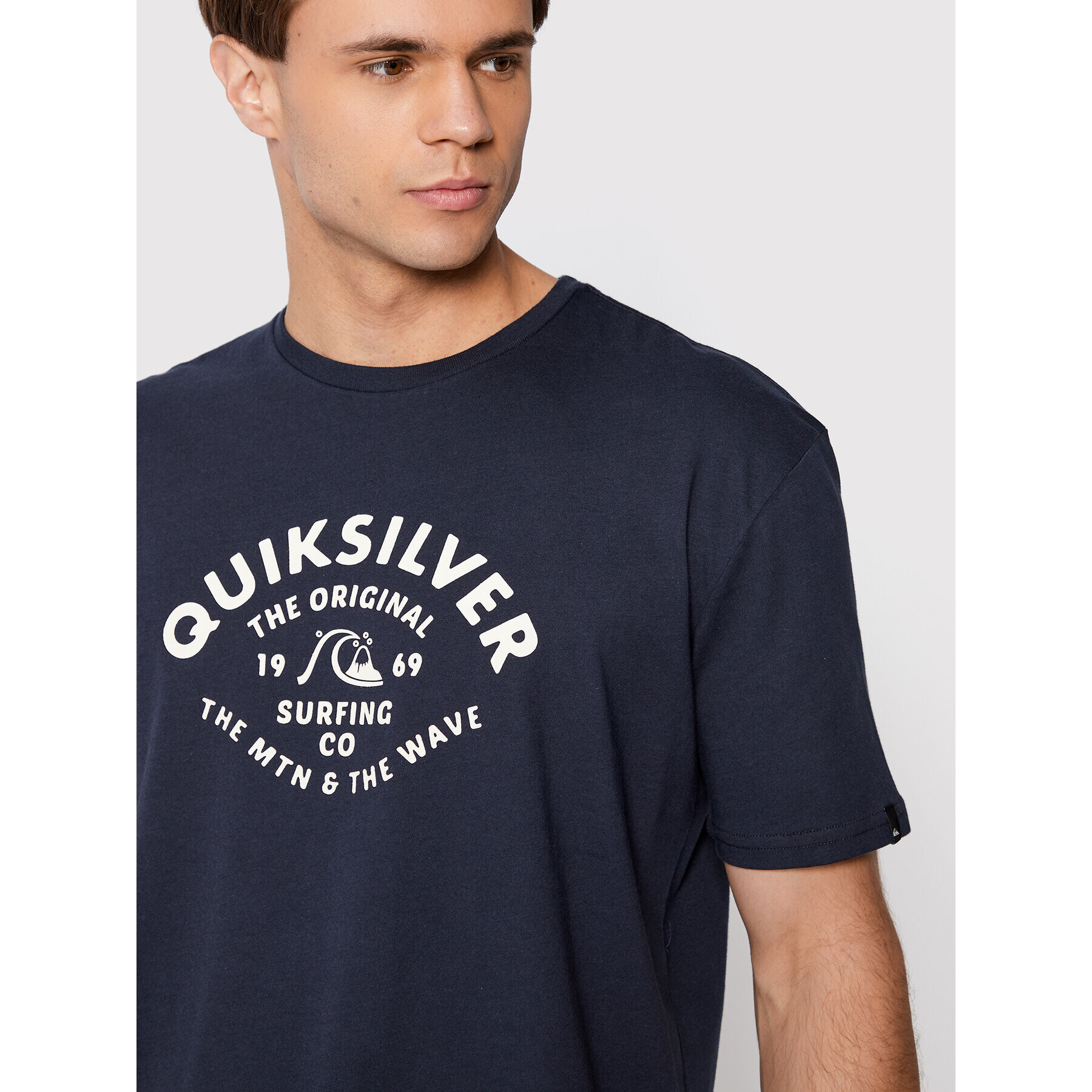 Quiksilver Tricou Script Talk Front EQYZT07042 Bleumarin Regular Fit - Pled.ro