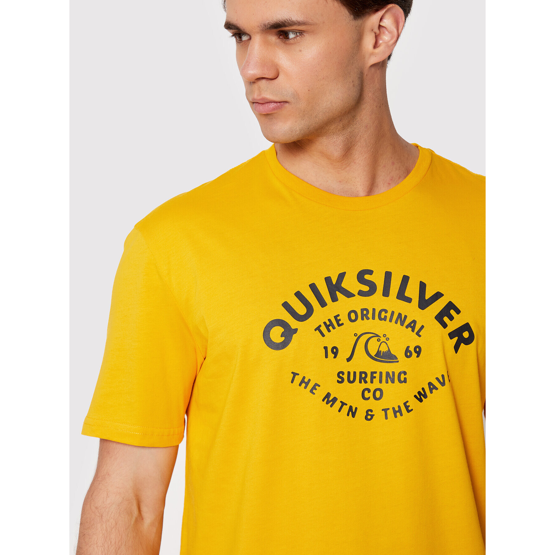 Quiksilver Tricou Script Talk Front EQYZT07042 Galben Regular Fit - Pled.ro