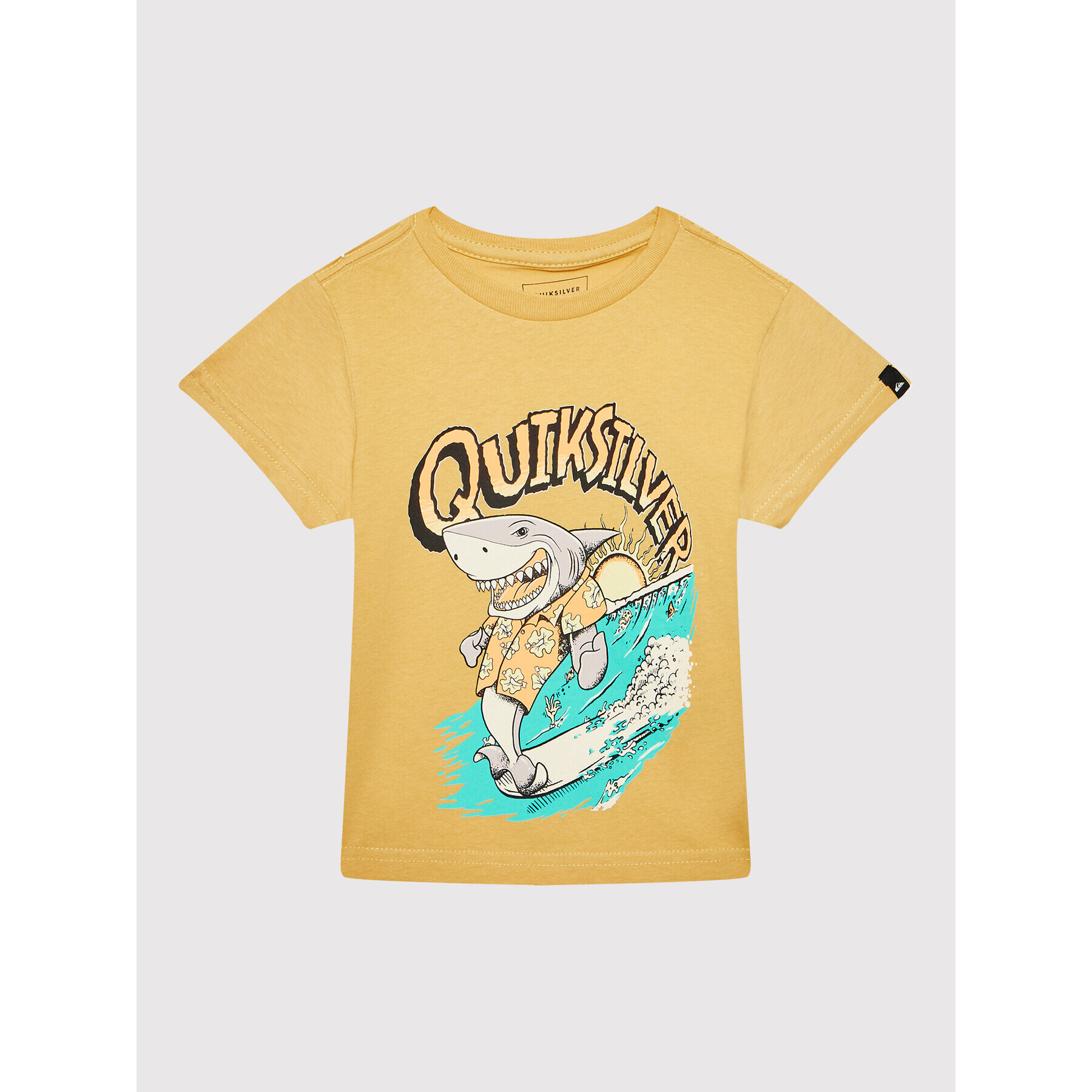 Quiksilver Tricou Shark Smile EQKZT03482 Galben Regular Fit - Pled.ro