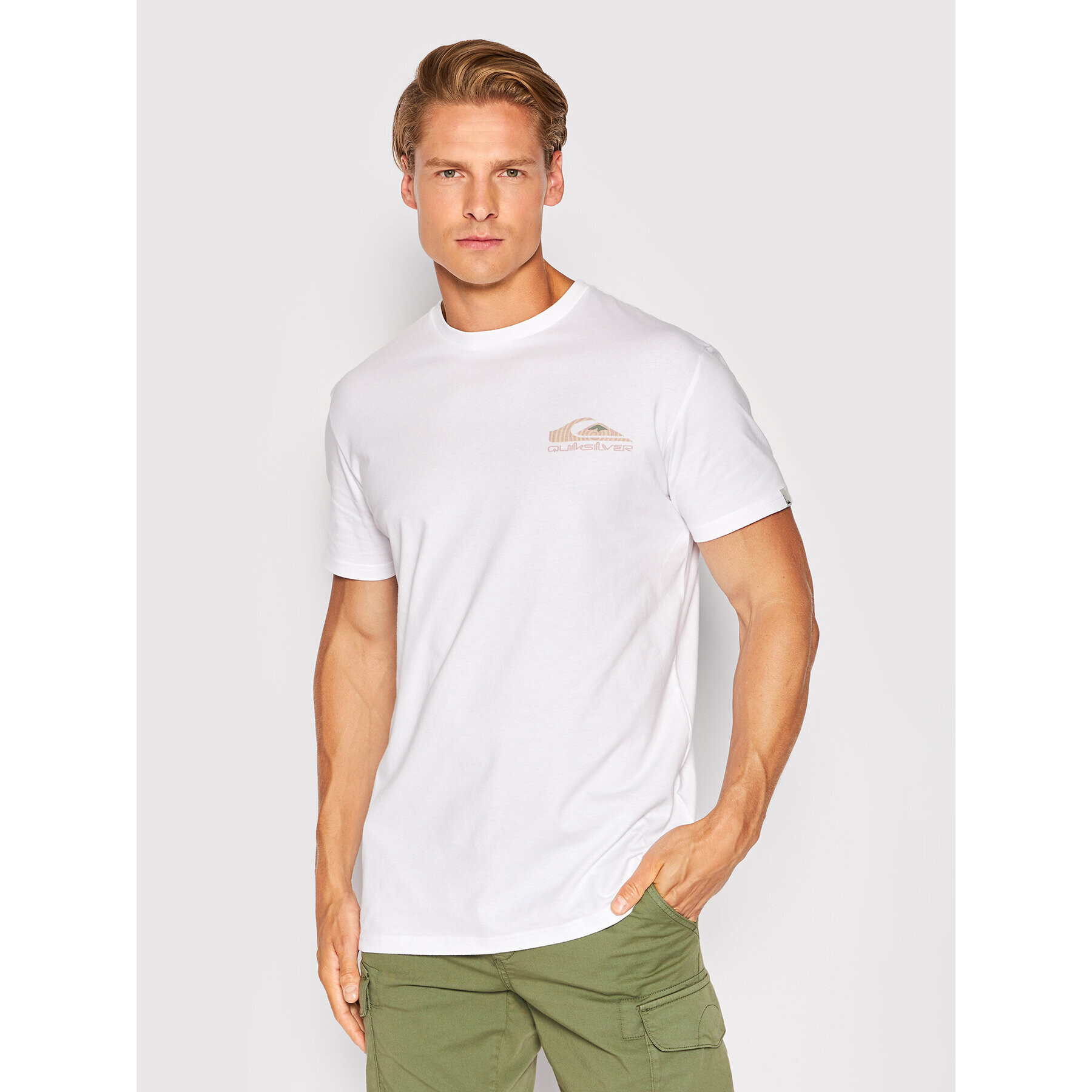 Quiksilver Tricou War Eye EQYZT06666 Alb Regular Fit - Pled.ro