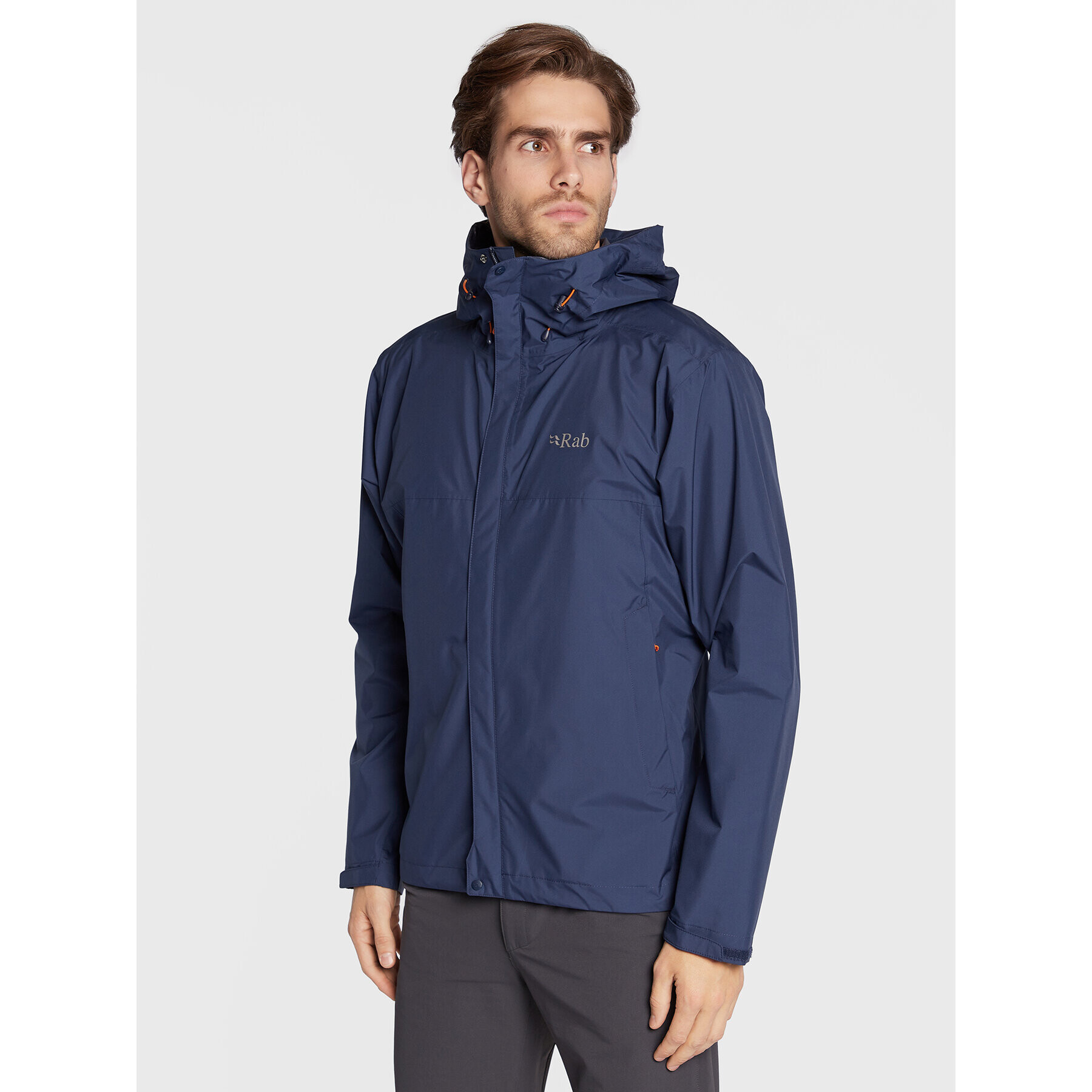 Rab Geacă de ploaie Downpour Eco QWG-82-DIK-LRG Bleumarin Regular Fit - Pled.ro