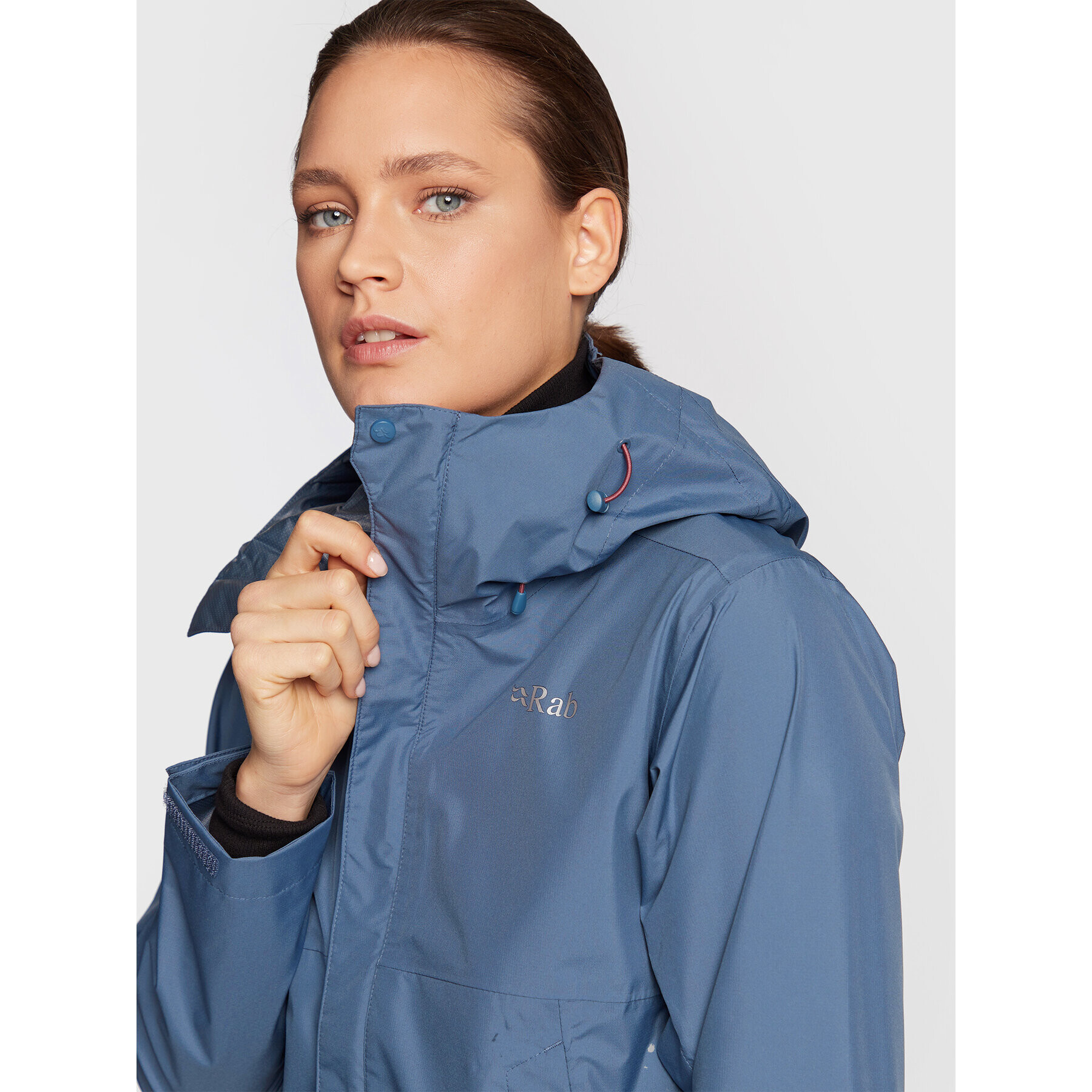 Rab Geacă de ploaie Downpour Eco QWG-83-BES-10 Bleumarin Regular Fit - Pled.ro