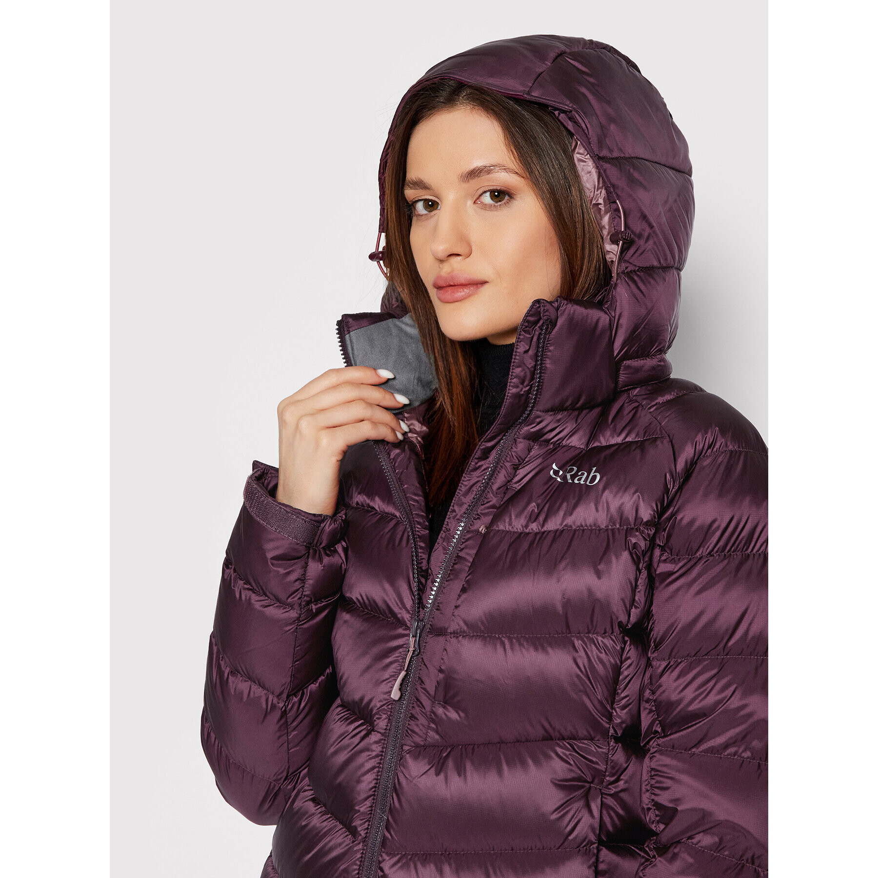 Rab Geacă din puf Axion Pro QDE-65-EGG-10 Violet Regular Fit - Pled.ro