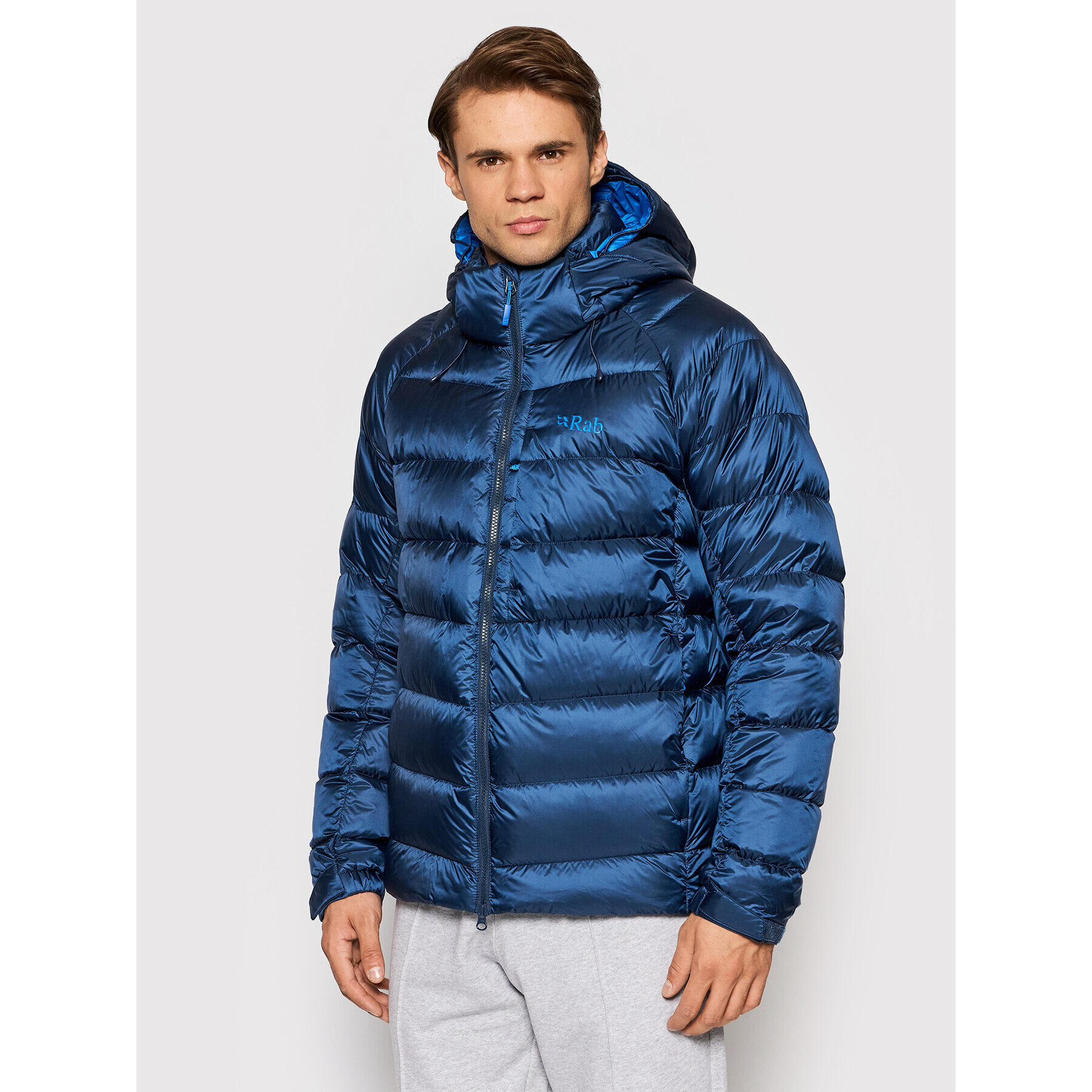 Rab Geacă din puf Axion QDE-64-DI-L Bleumarin Regular Fit - Pled.ro