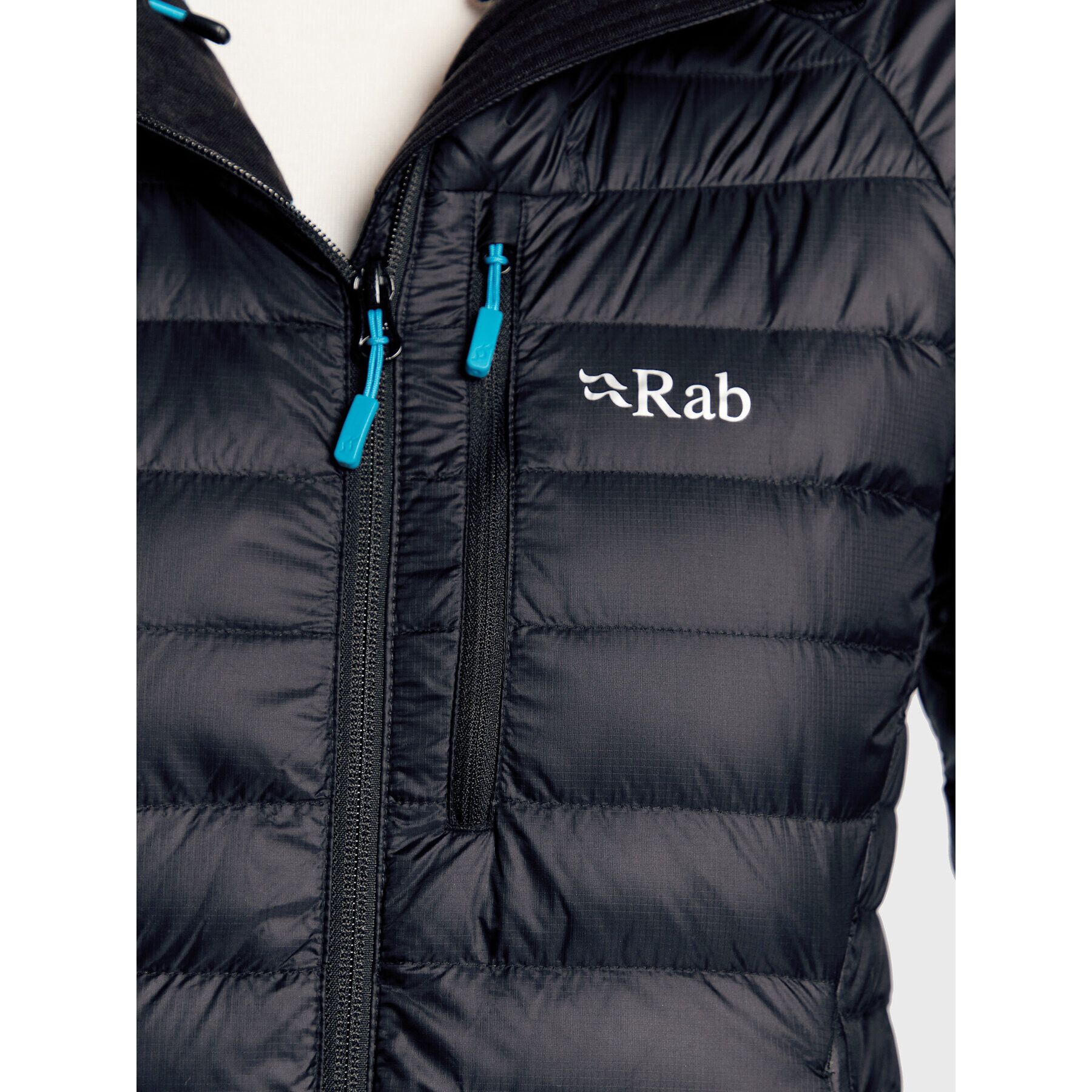 Rab Geacă din puf Microlight Alpne QDB-13-BL-10 Negru Regular Fit - Pled.ro