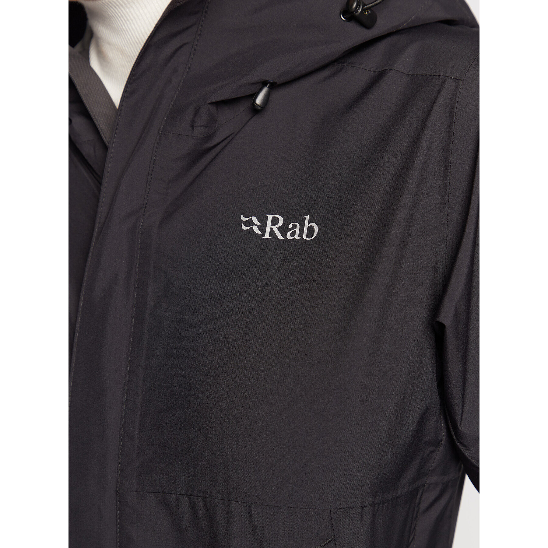 Rab Geacă de ploaie Downpour Eco QWG-83-BL-08 Negru Regular Fit - Pled.ro