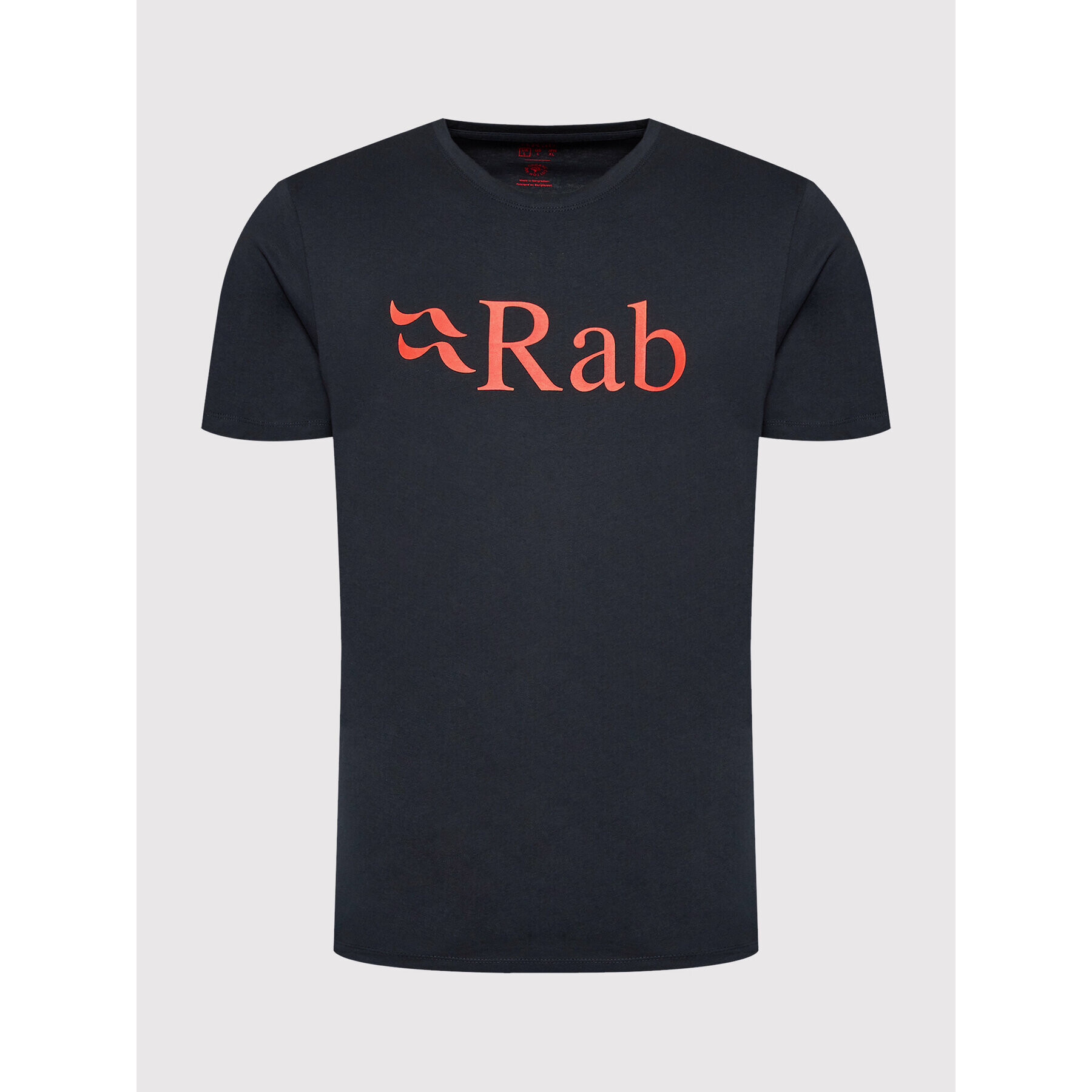 Rab Tricou Stance Logo QCB-08-BE-L Negru Regular Fit - Pled.ro