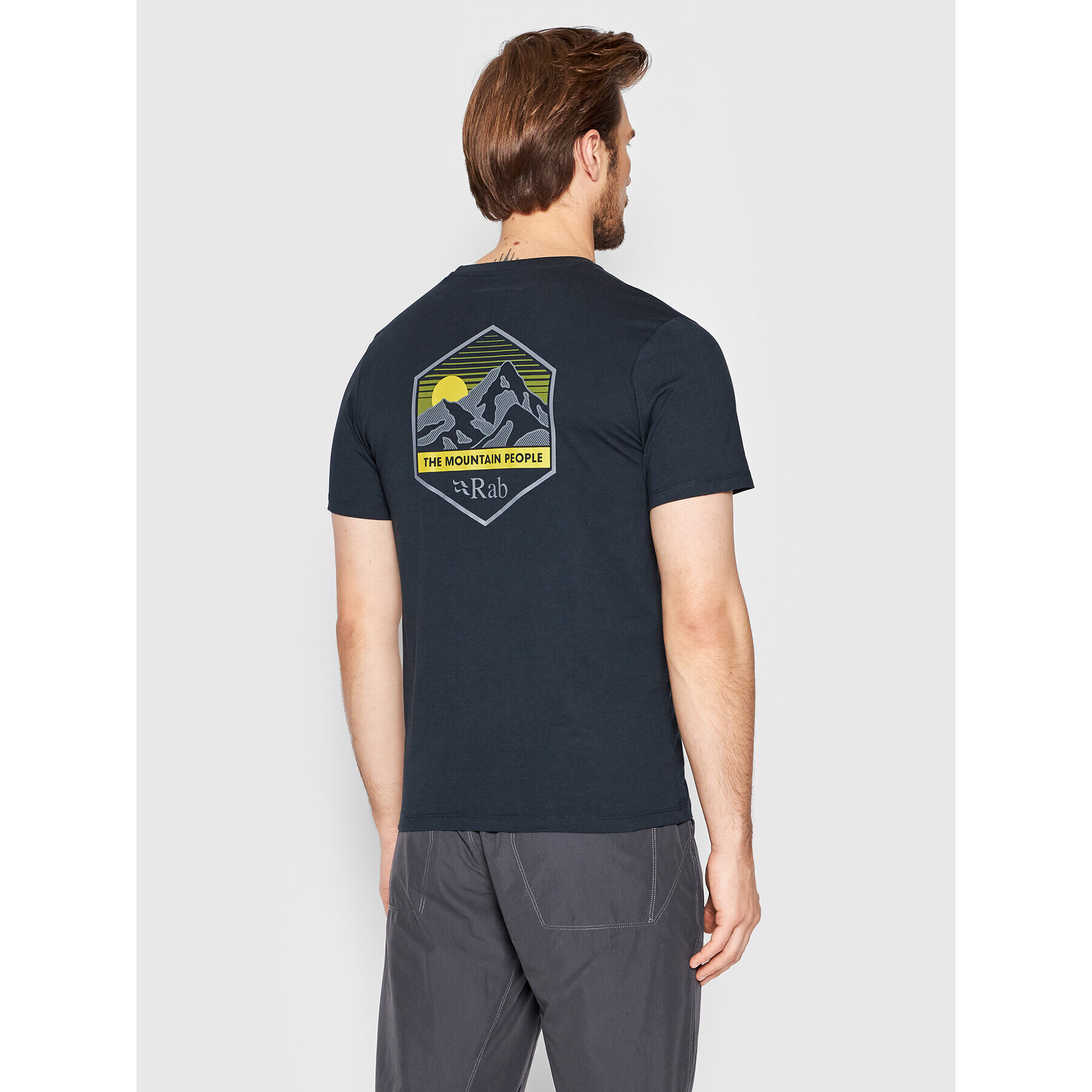 Rab Tricou Stance Mountain Peak QCB-66-BEL-L Bleumarin Regular Fit - Pled.ro