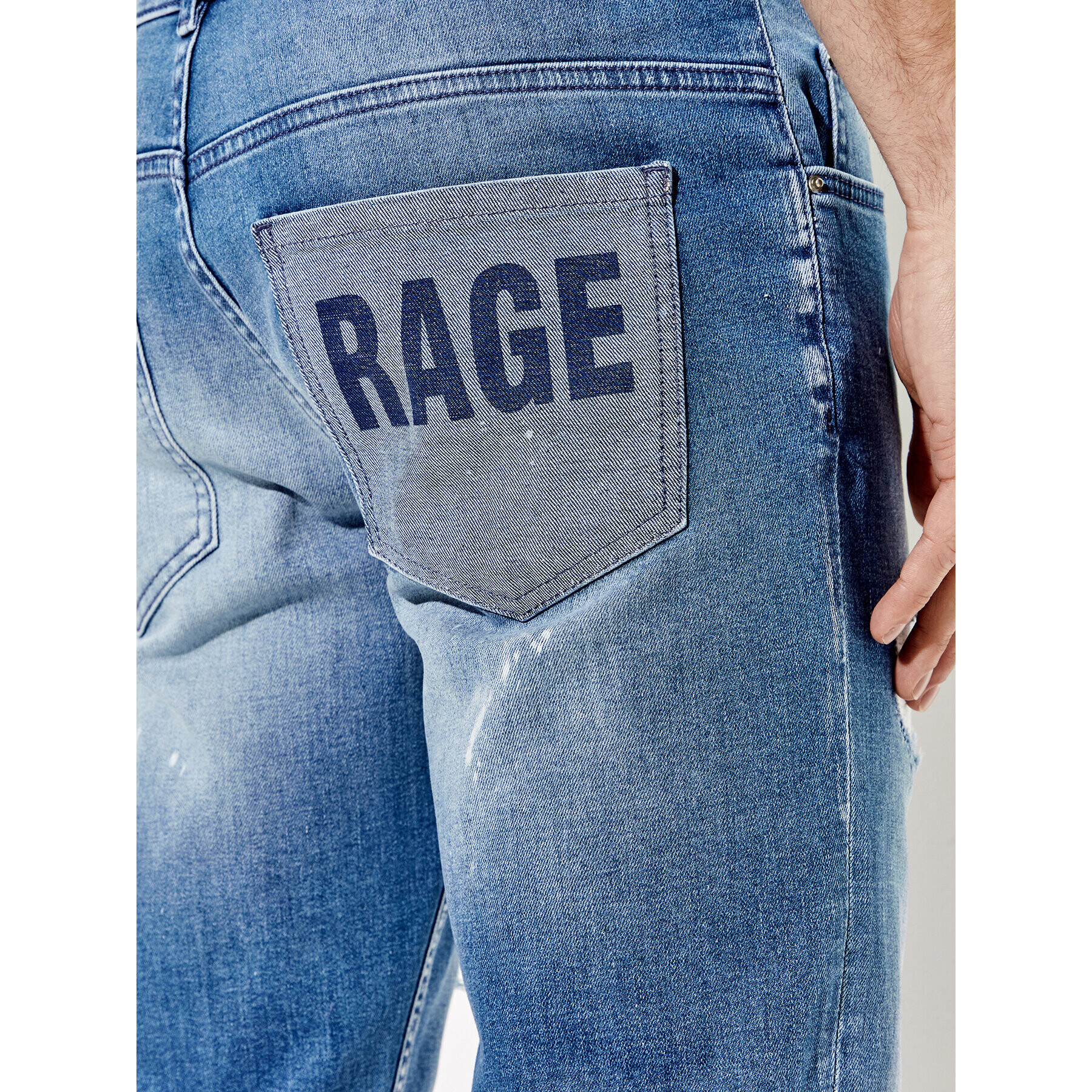 Rage Age Blugi Hector Albastru Slim Fit - Pled.ro