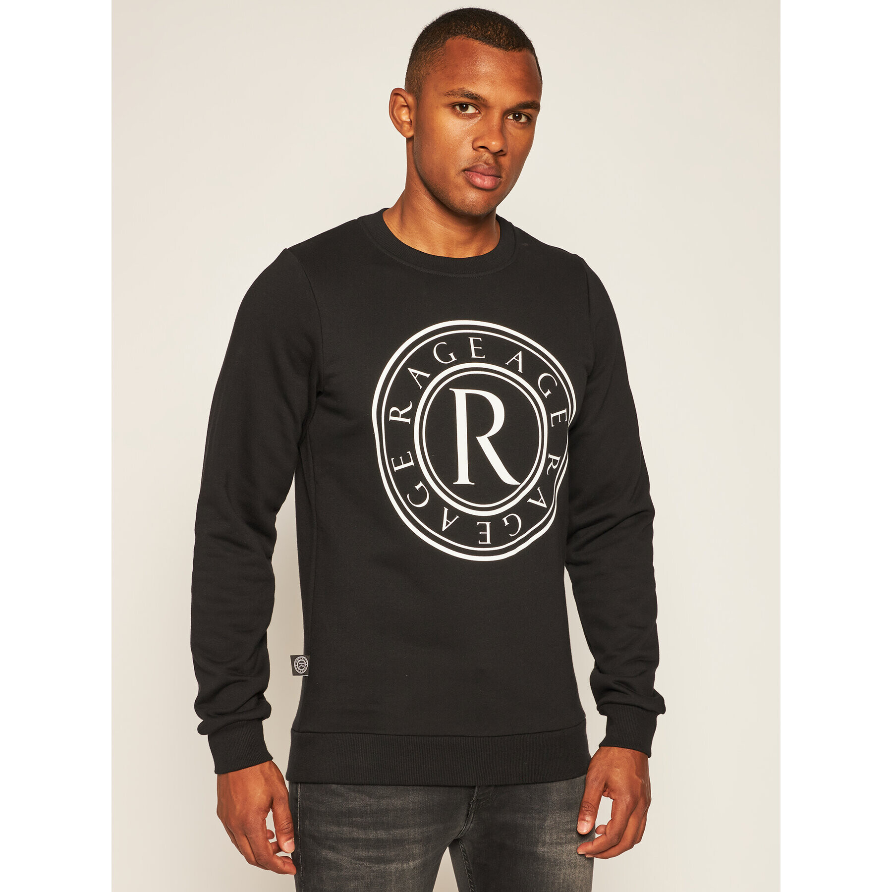 Rage Age Bluză Crewneck 2 Negru Slim Fit - Pled.ro