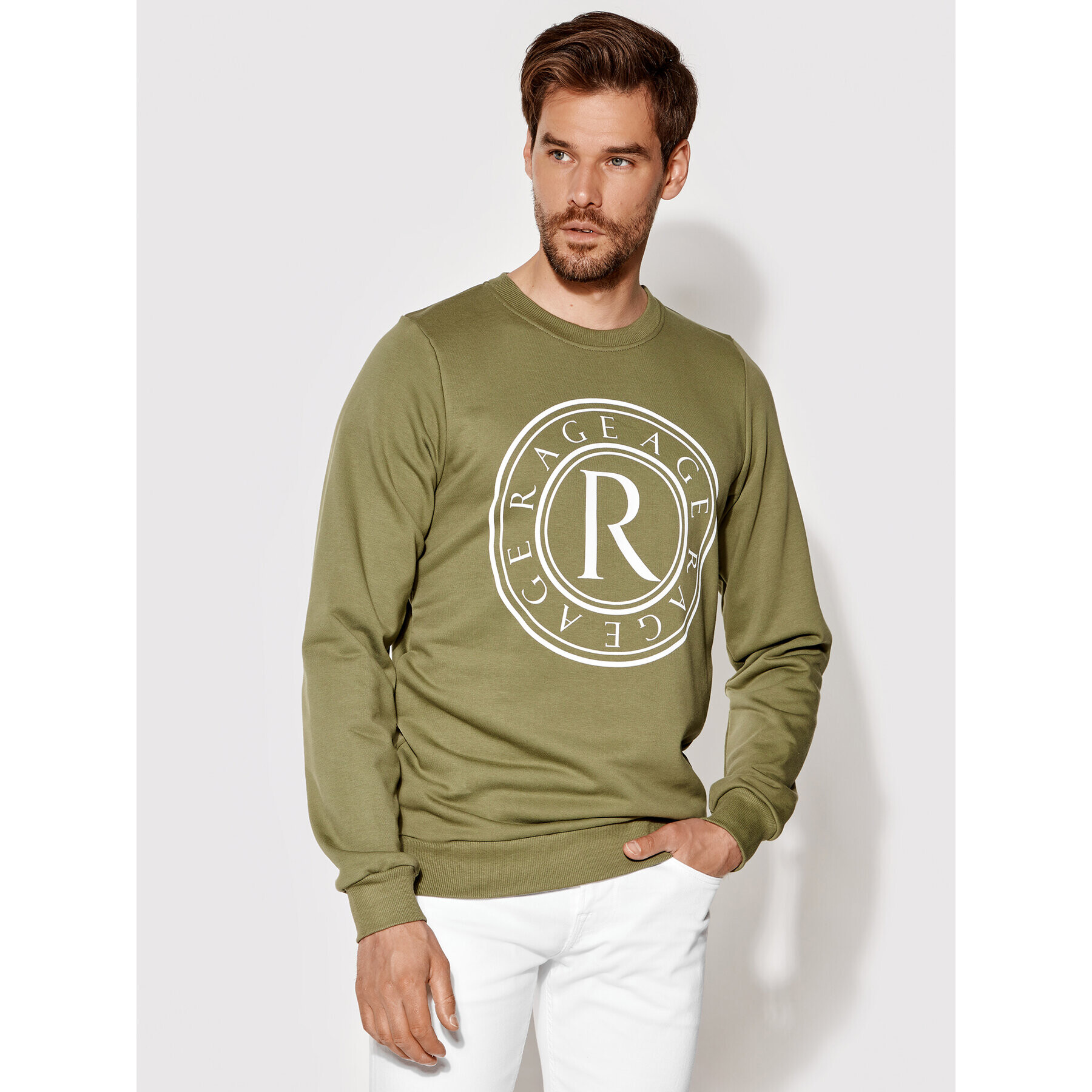 Rage Age Bluză Crewneck 2 Verde Slim Fit - Pled.ro