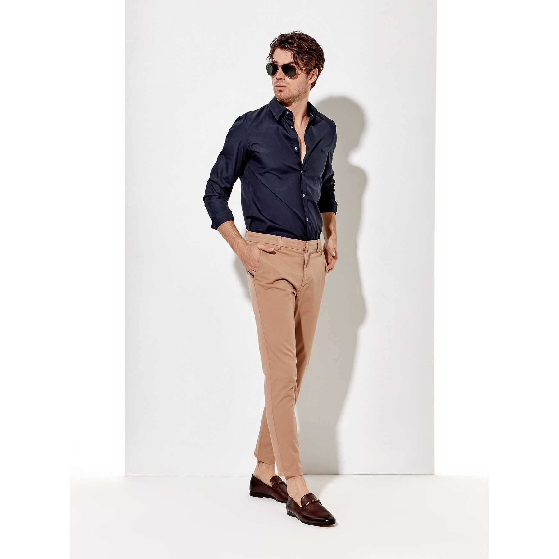 Rage Age Cămașă BlackJack Bleumarin Slim Fit - Pled.ro