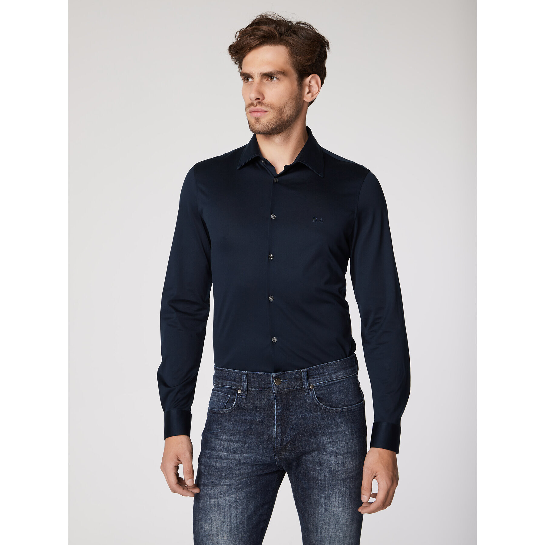 Rage Age Cămașă Mercury Bleumarin Slim Fit - Pled.ro