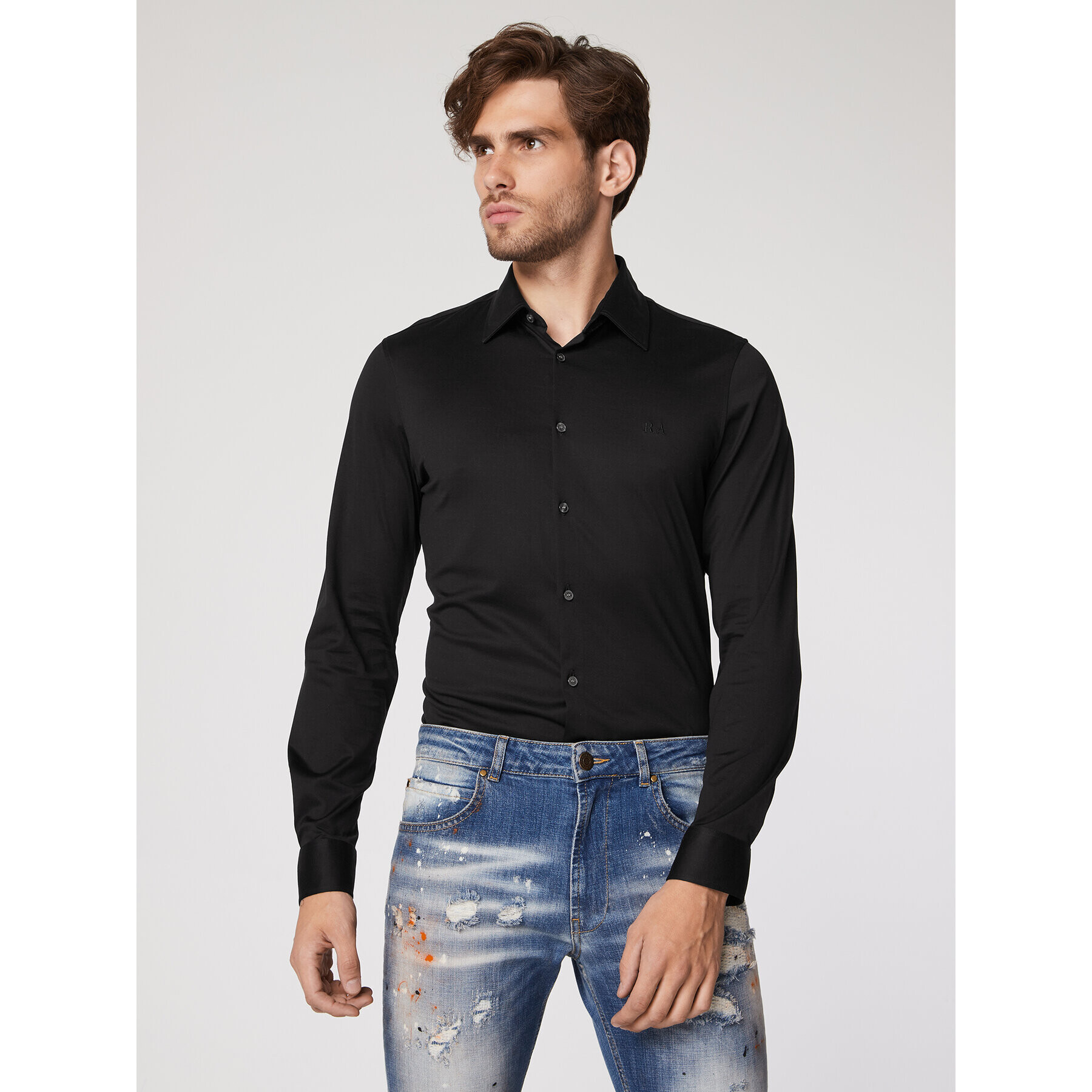 Rage Age Cămașă Mercury Negru Slim Fit - Pled.ro